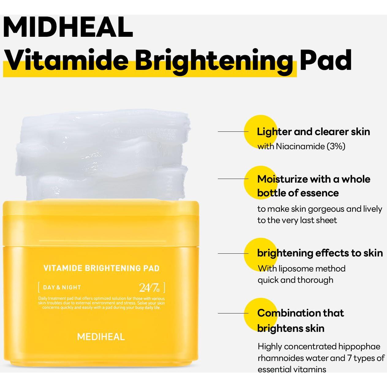 Mediheal Vita Glow Set - Suero Vitamina C y Parches Ojos