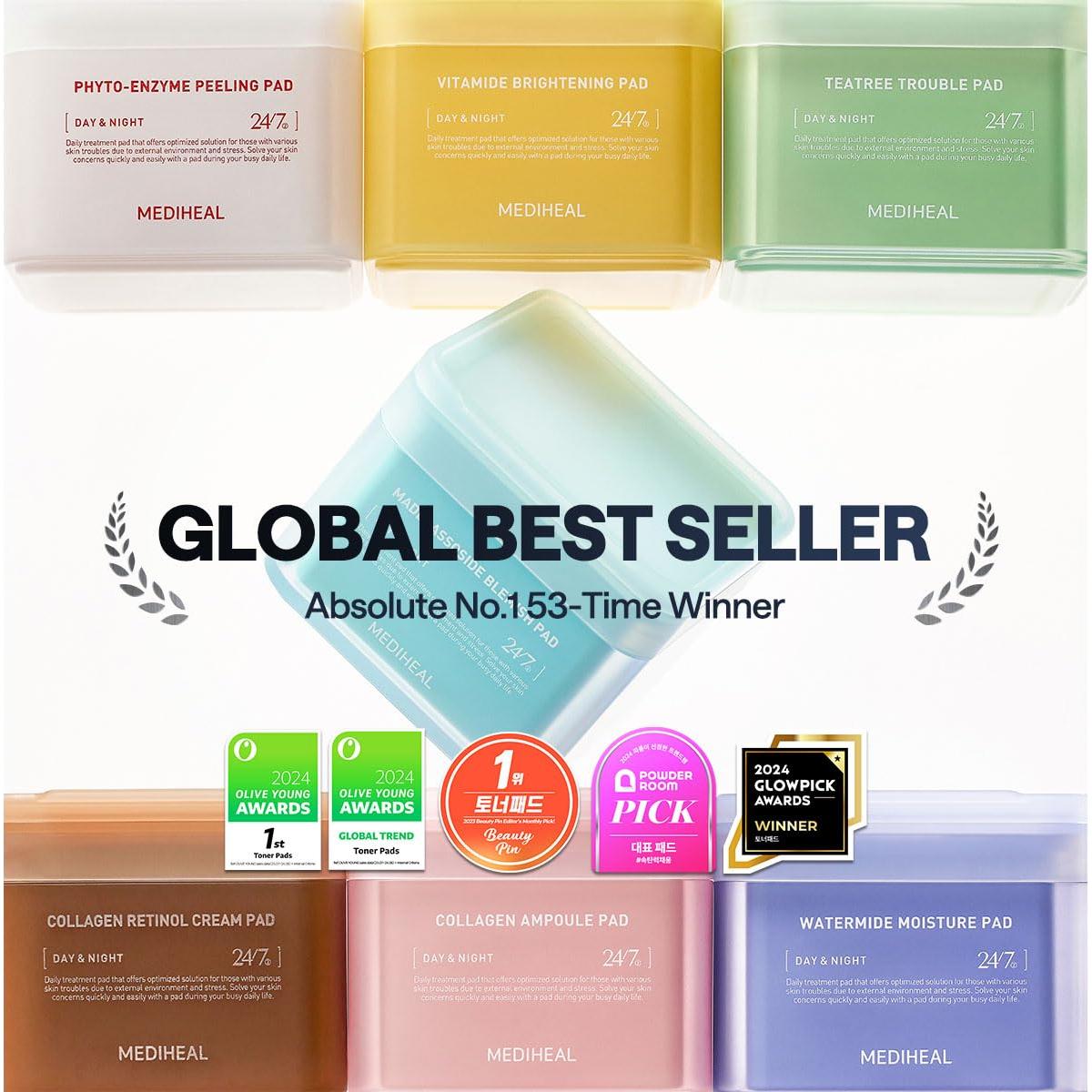 Mediheal Vita Glow Set - Suero Vitamina C y Parches Ojos