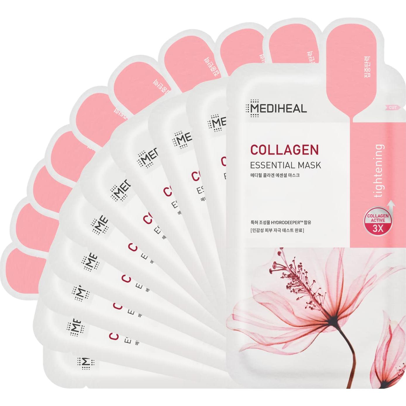 Set de Colágeno Mediheal - Máscara de Hoja y Pads Reafirmantes