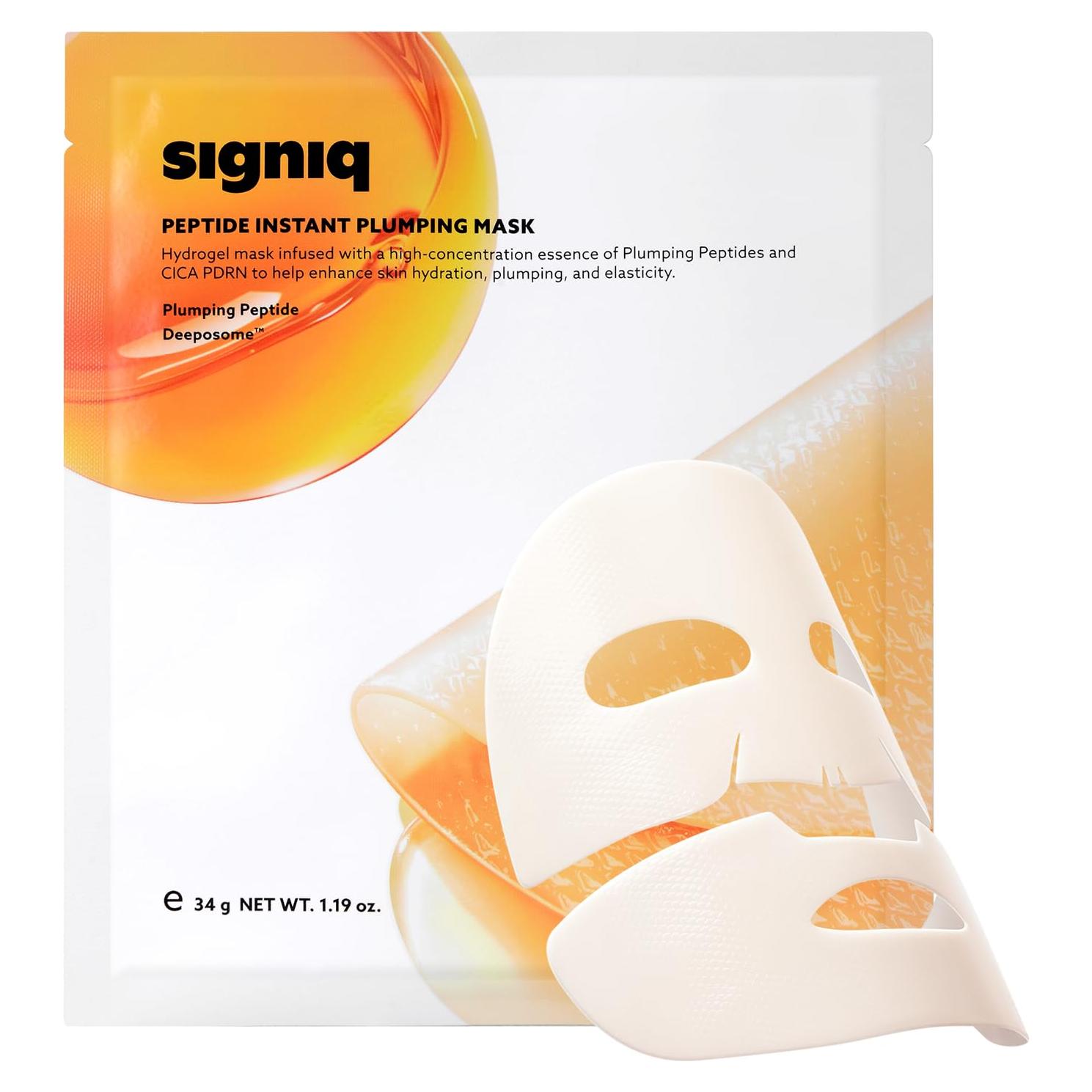 Máscara de Hidrogel de Péptidos SIGNIQ 34g x 3ea - Elevación y Firmeza