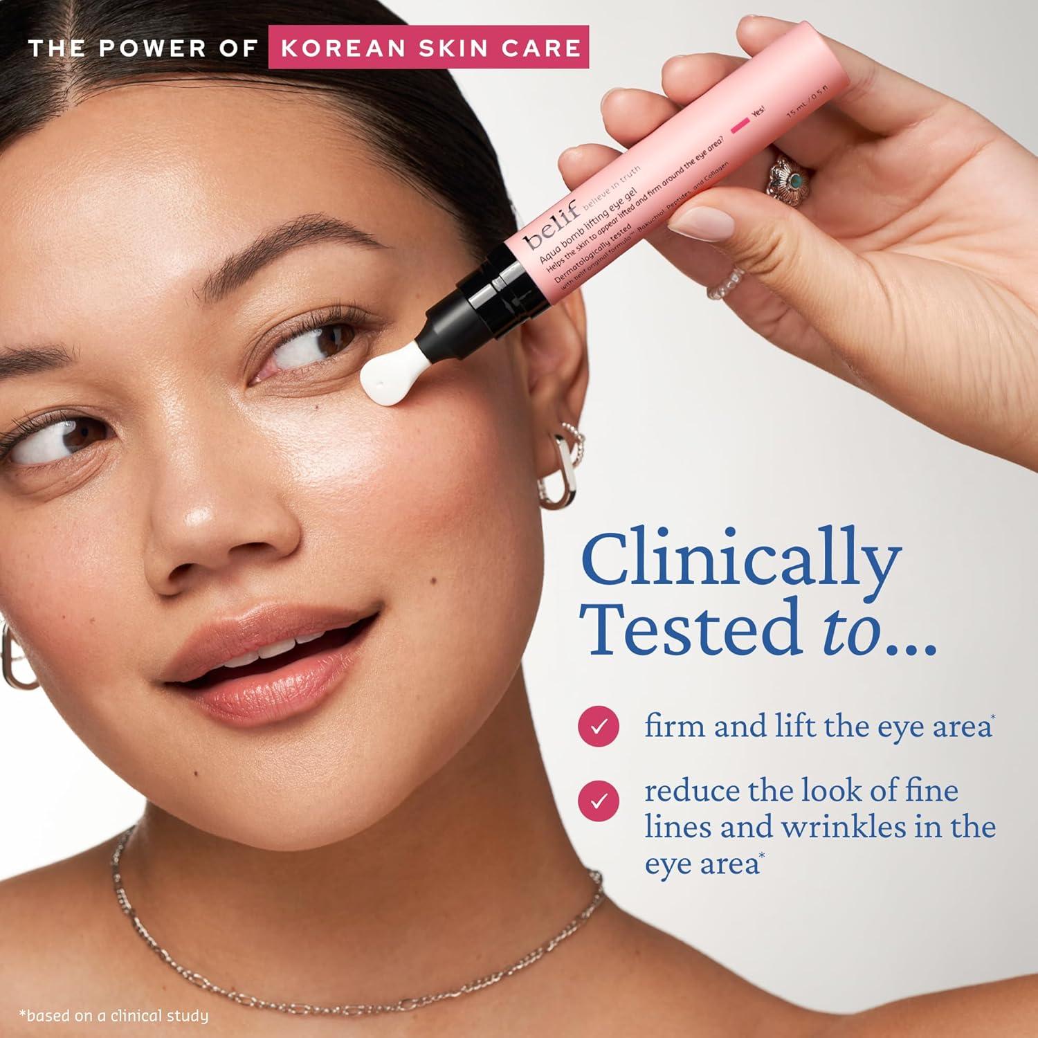 Gel para Ojos Belif Aqua Bomb Lifting con Retinol y Colágeno