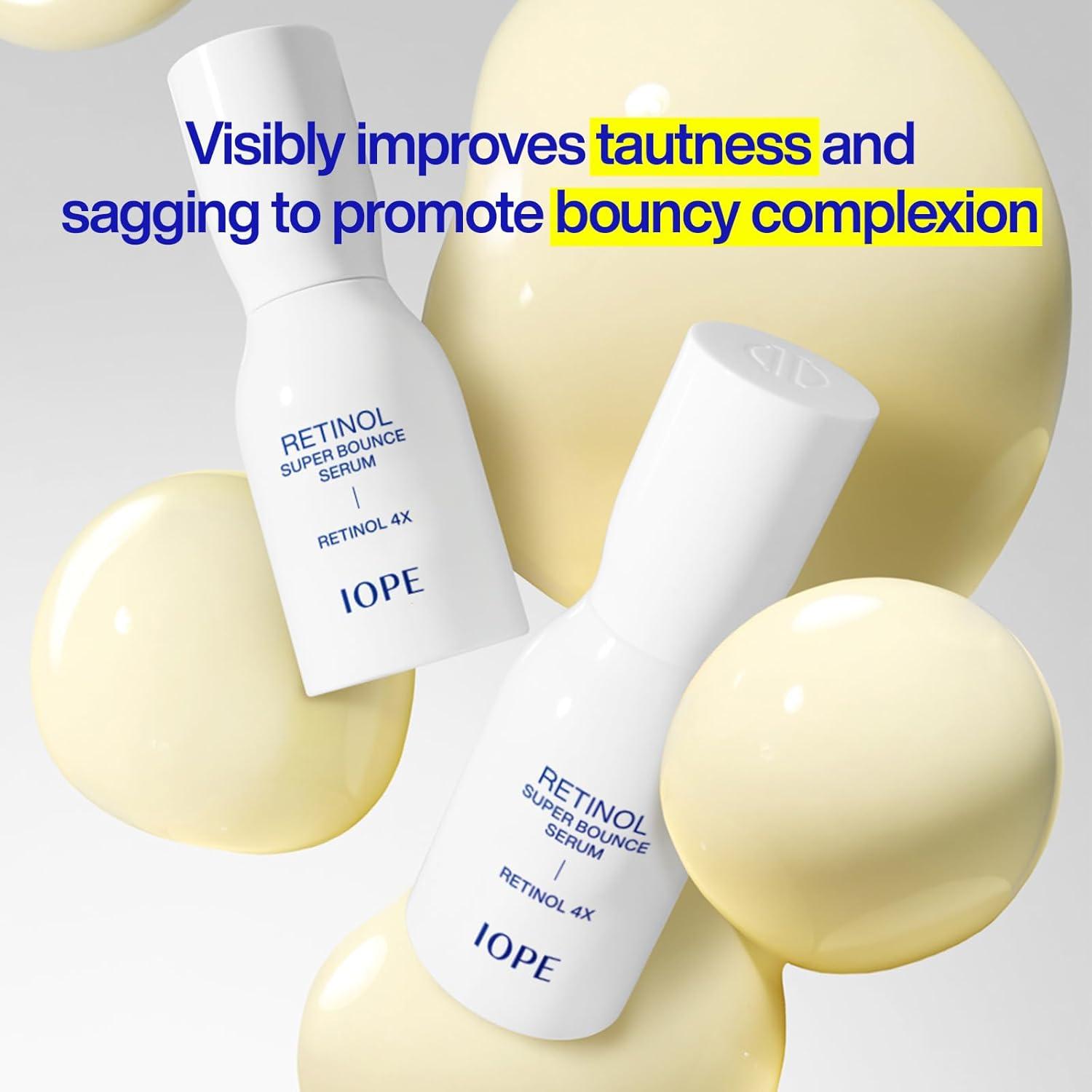 IOPE Suero Super Bounce Retinol 30 ml + Máscara Colágeno 5+1