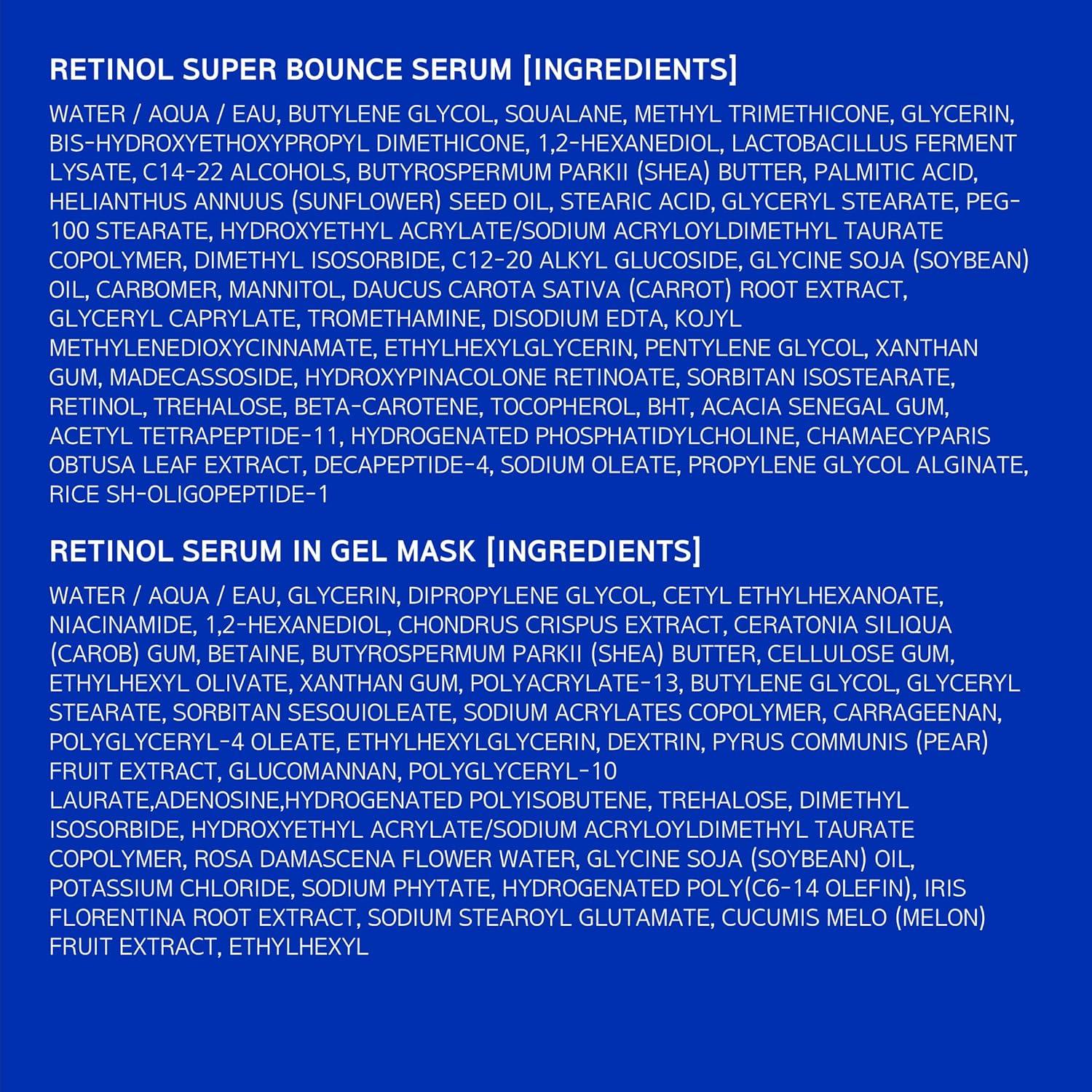 IOPE Suero Super Bounce Retinol 30 ml + Máscara Colágeno 5+1