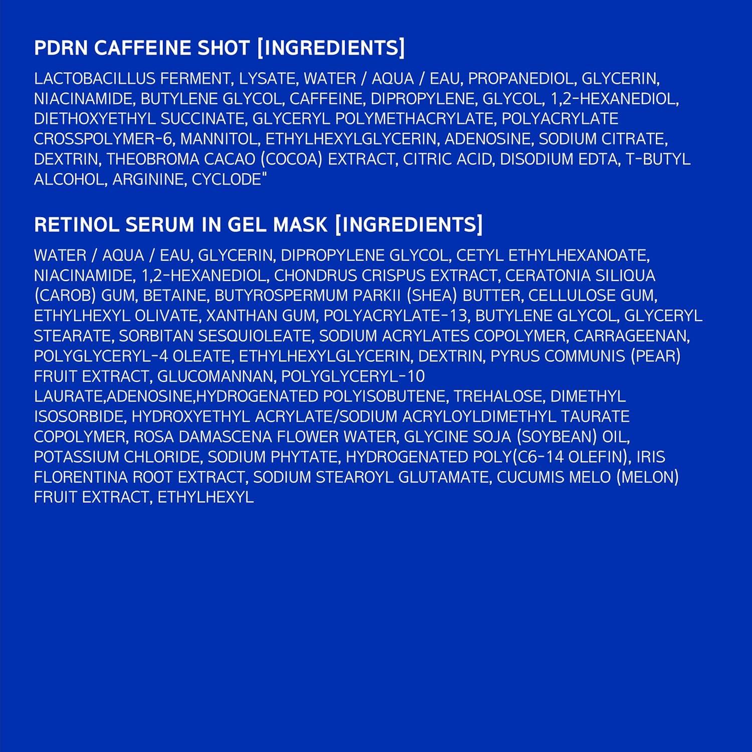 IOPE PDRN Disparo de Cafeína y Suero de Retinol 5+1 Set