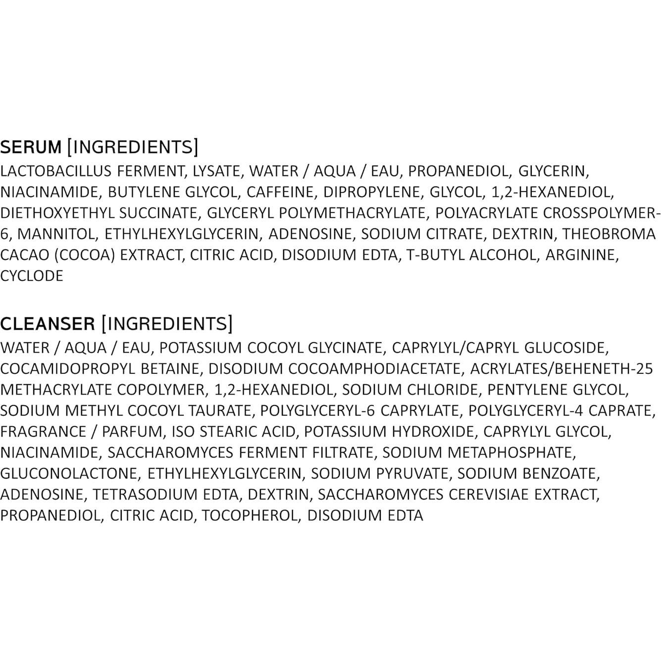 IOPE PDRN Disparo de Cafeína y Espuma Limpiadora Facial