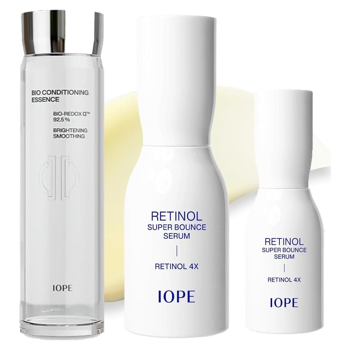 Paquete Doble Suero Retinol IOPE 4X1% + Esencia Bio-Condicionadora
