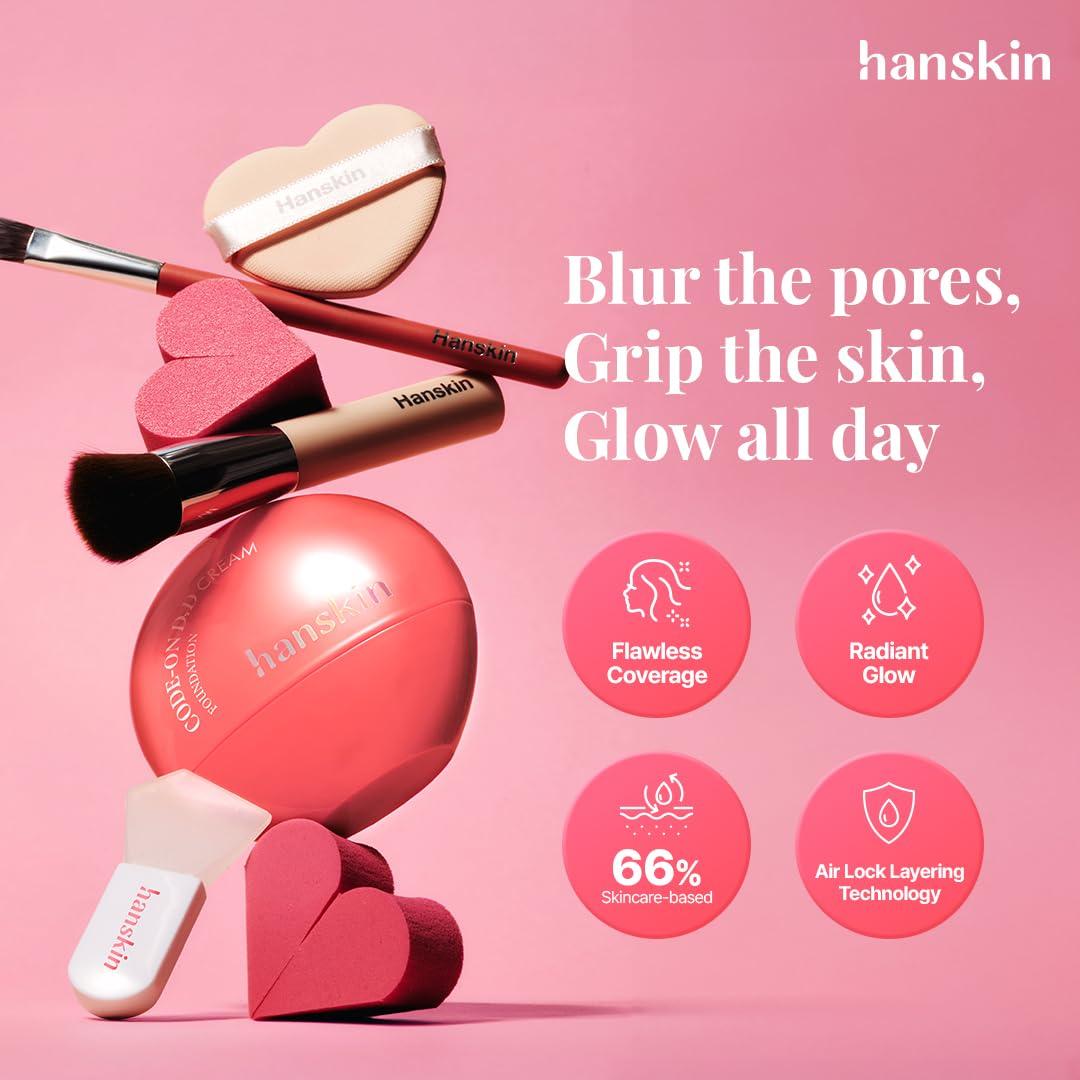 Base de Maquillaje Hanskin 12C Claro 35 ml - Cobertura Completa