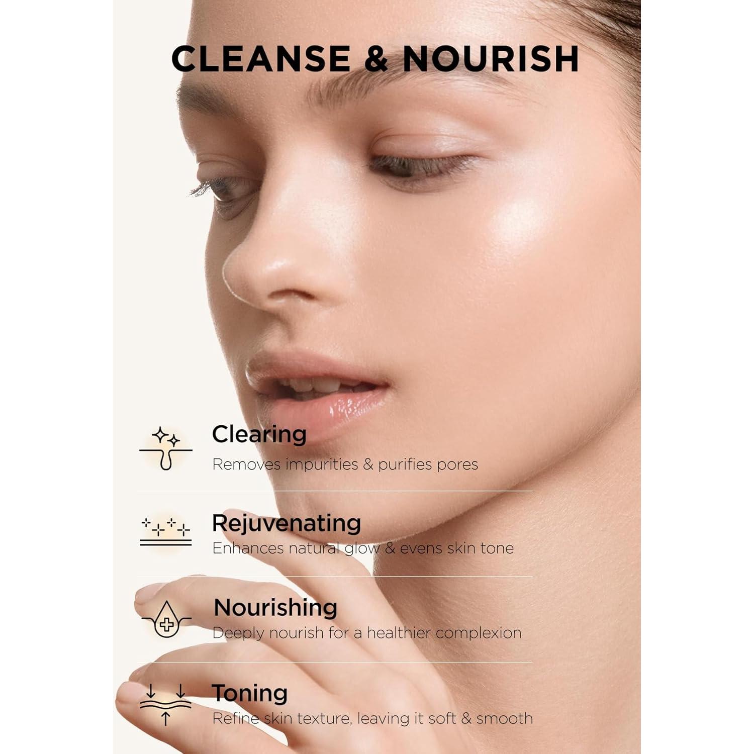 Hanskin Dúo de Doble Limpieza - Aceite PHA y Limpiador en Polvo Vitamina C