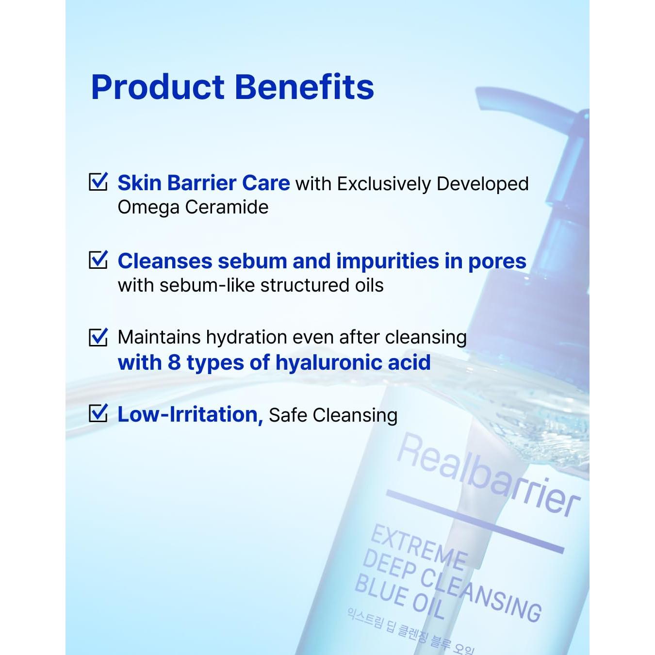 Aceite Limpiador Profundo Real Barrier 200ml - Hidratante