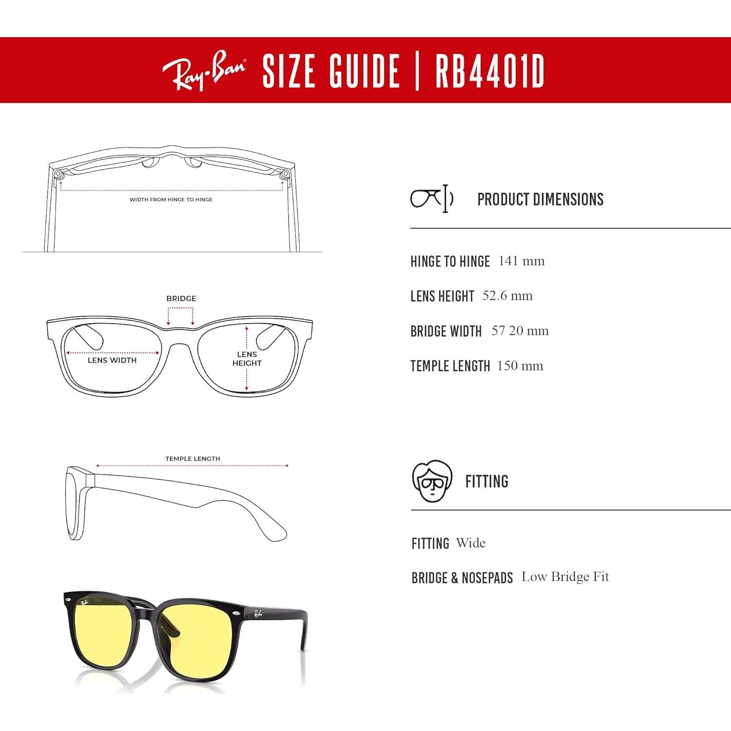 Gafas de sol Ray-Ban RB4401D Unisex con Kit de Accesorios