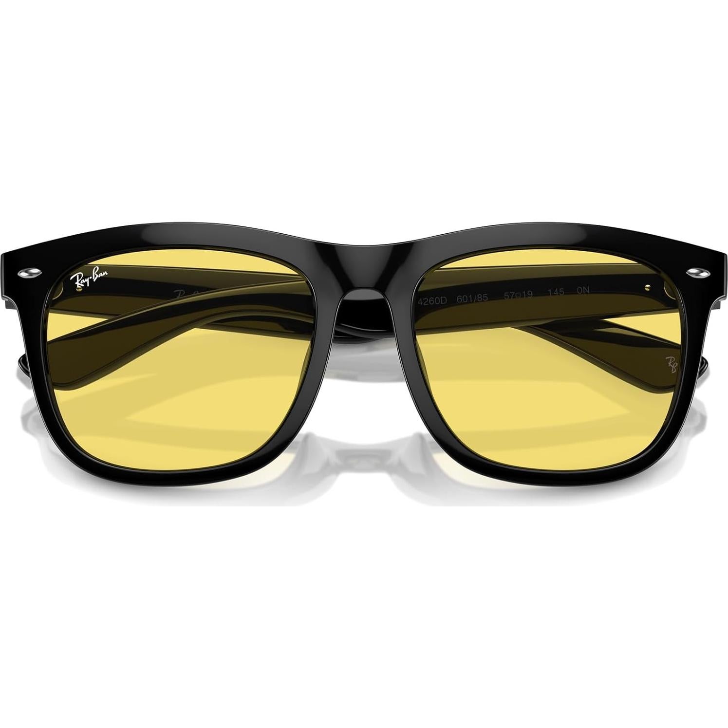 Gafas de sol Ray-Ban RB4260D Cuadradas 100% UV Negro/Amarillo