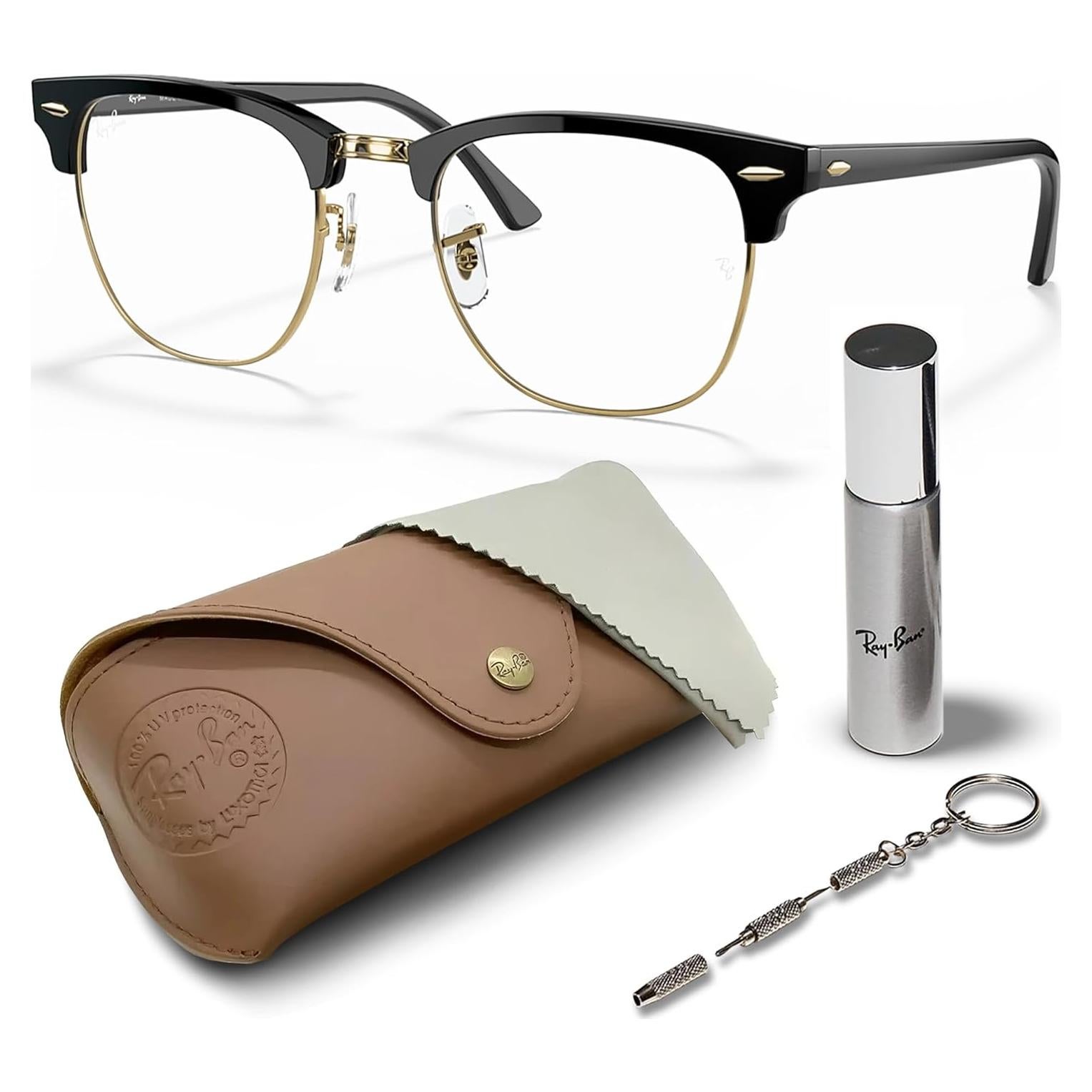 Gafas de Sol Ray-Ban RB3016 Clubmaster Cuadradas con Kit