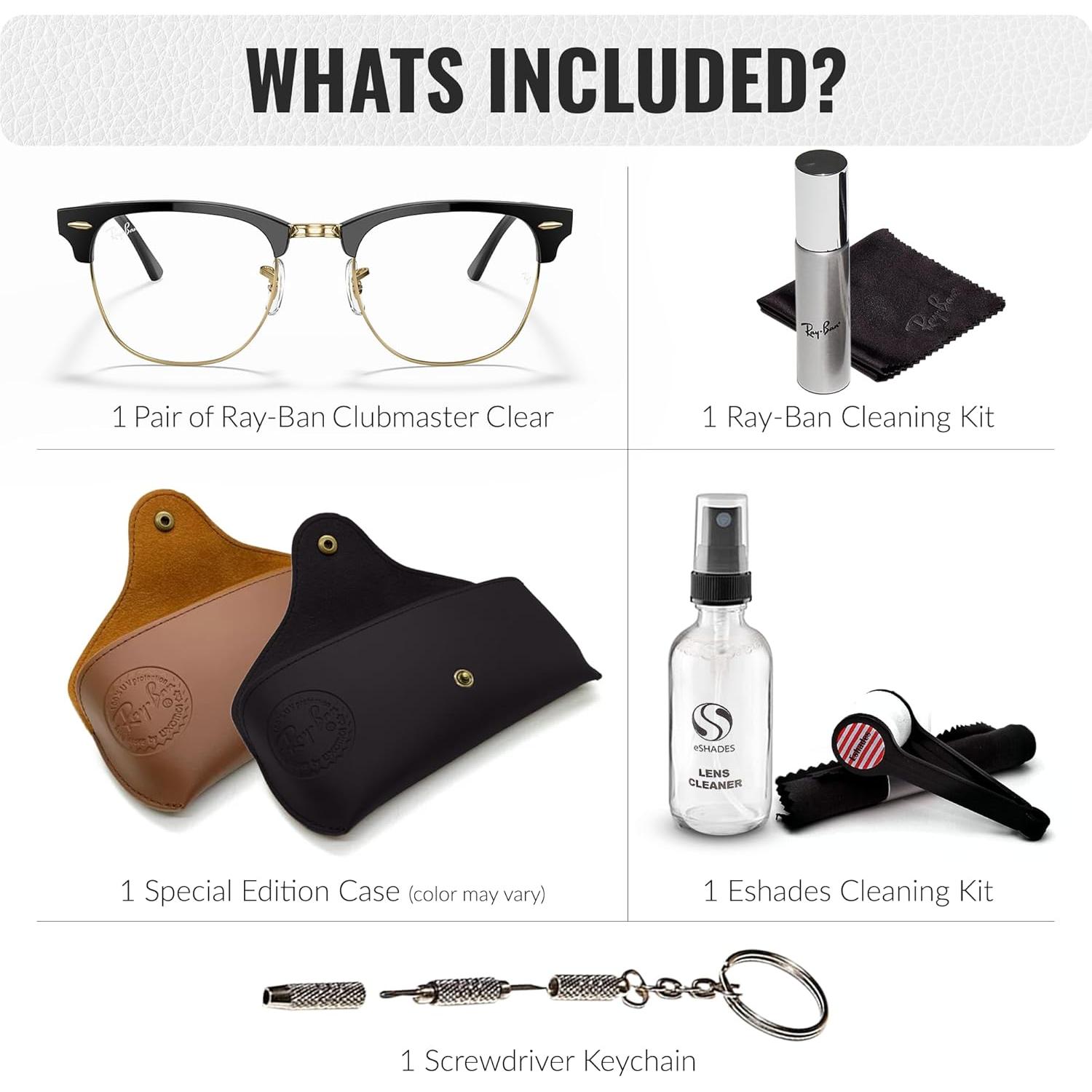 Gafas de Sol Ray-Ban RB3016 Clubmaster Cuadradas con Kit