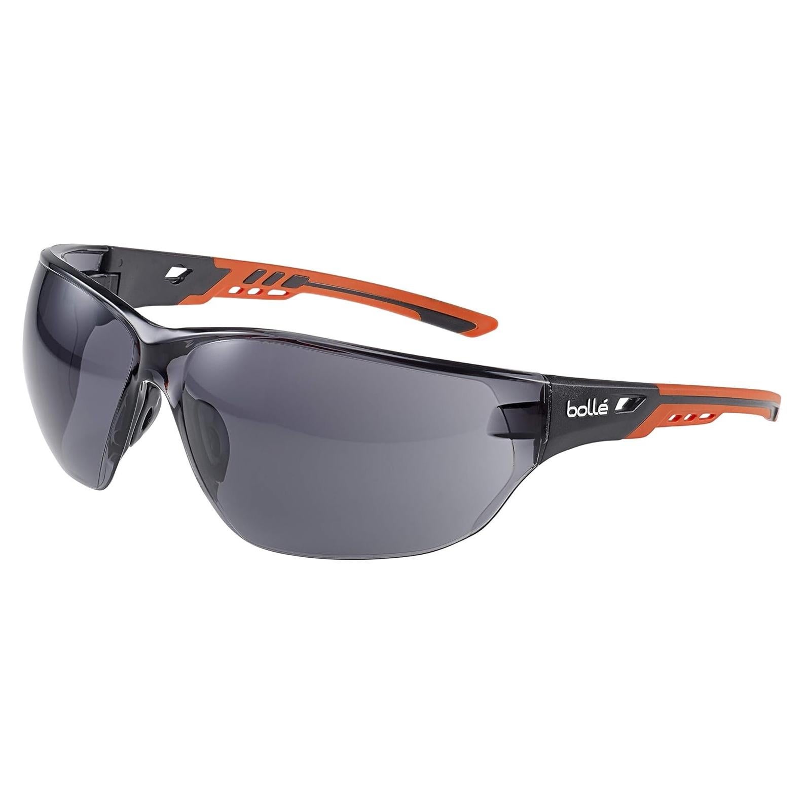 Gafas de Seguridad Bollé Ness+ Platinum, Marco Negro Naranja