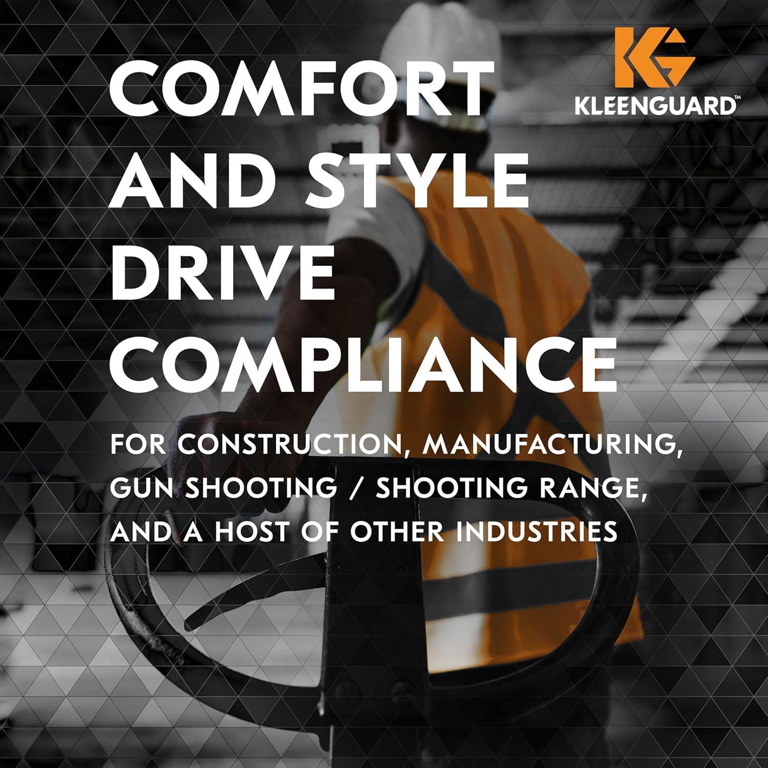 Gafas de Seguridad KleenGuard V30 Nemesis, Lentes Ámbar, 12 Pares