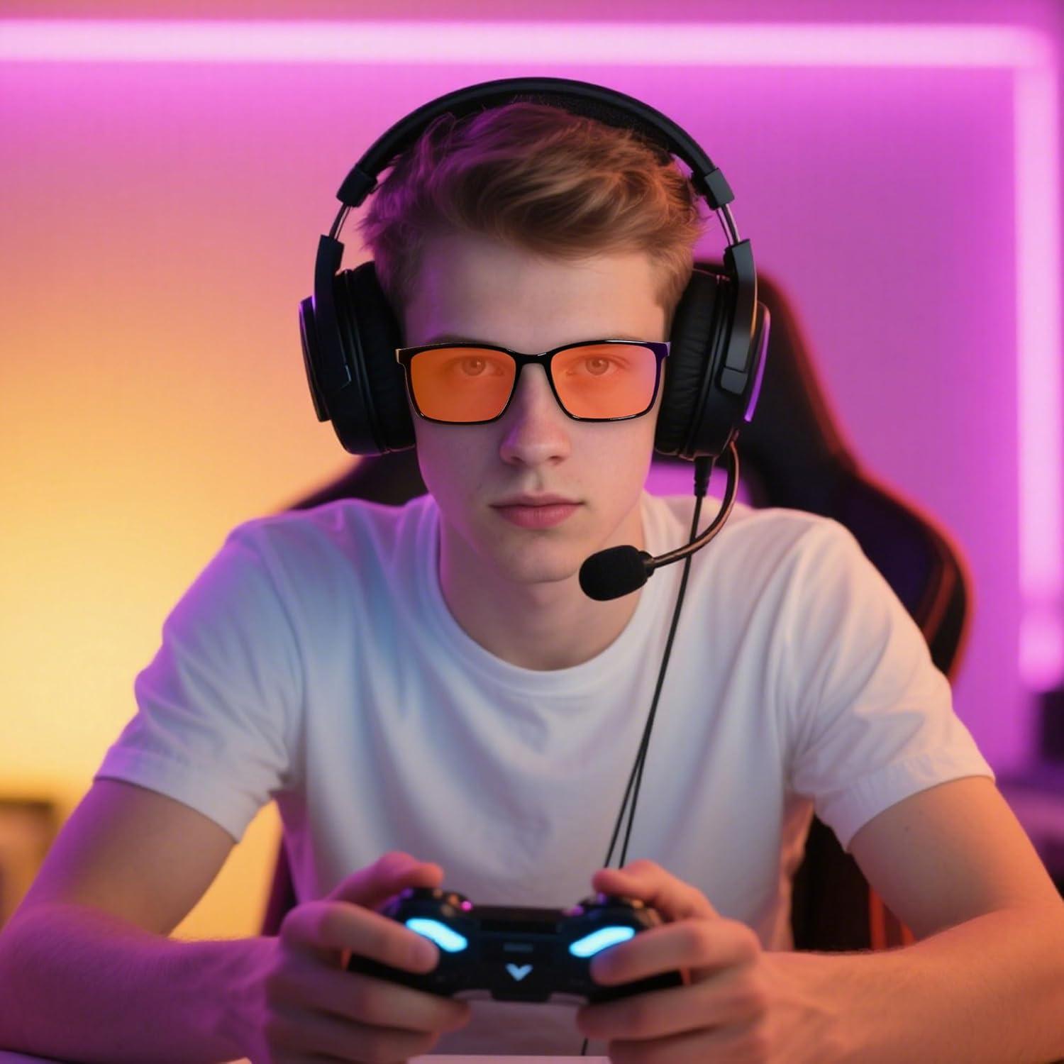 Gafas de Bloqueo de Luz Azul ANDWOOD Ámbar Unisex AR002