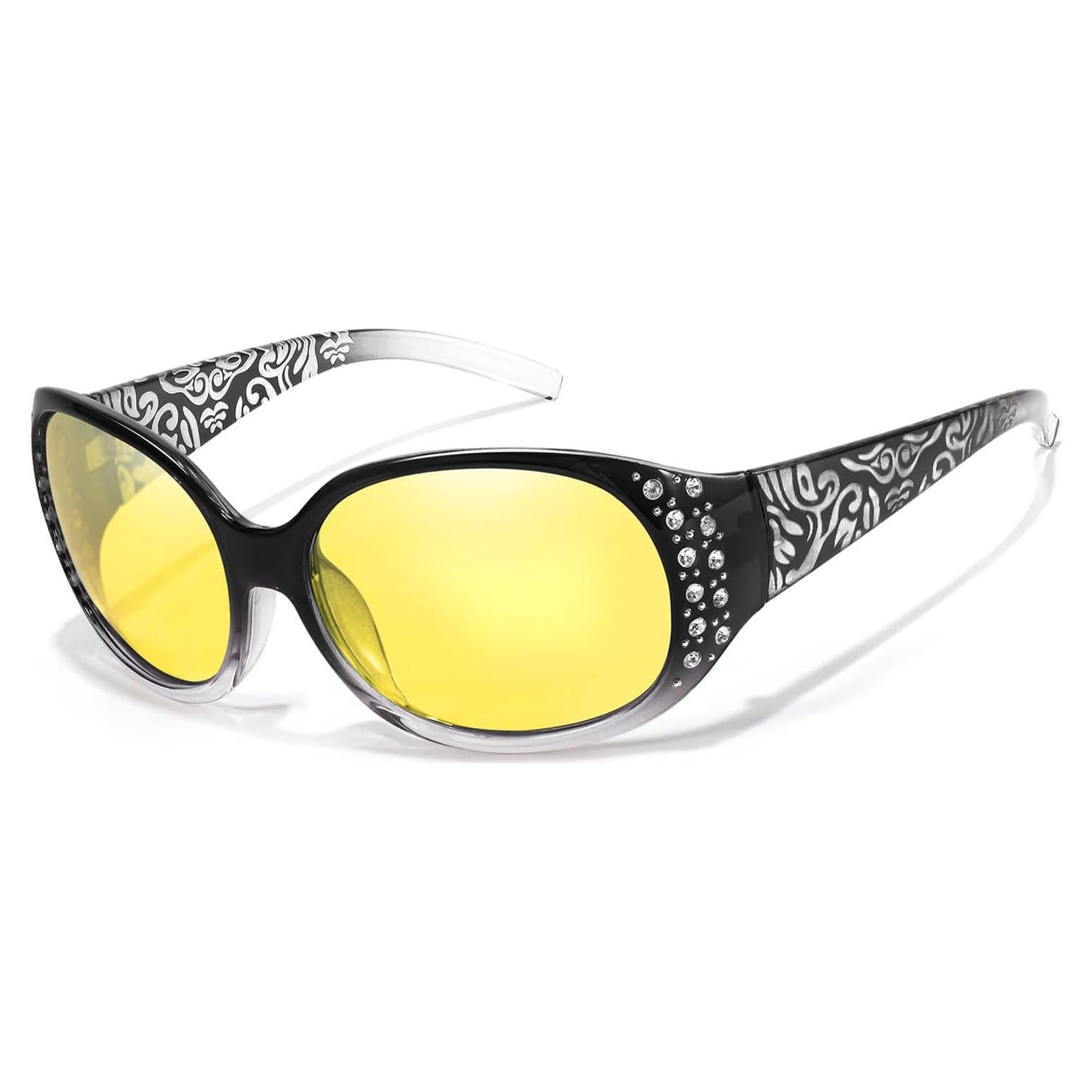 Gafas de Visión Nocturna HASFOX - Lentes Amarillos Polarizados UV400