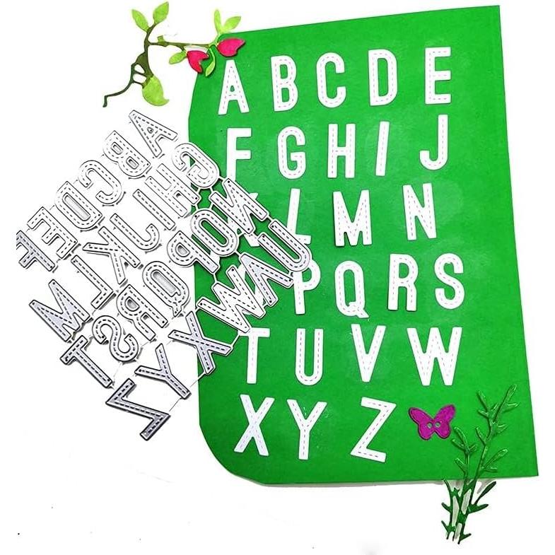 Troqueles de Corte Letras y Números Mayúsculas Hying 26 Piezas
