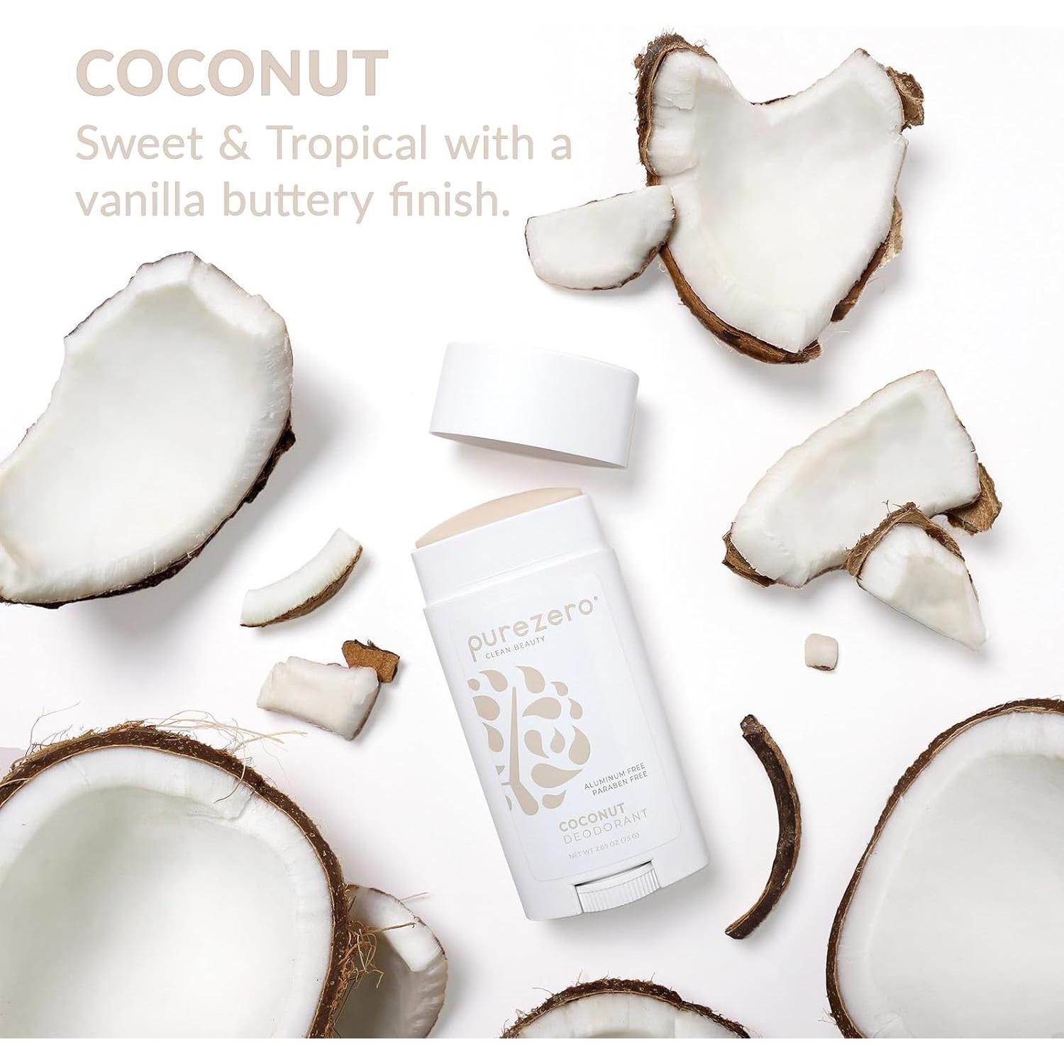 Desodorante Natural Purezero Coco 108g Libre de Aluminio