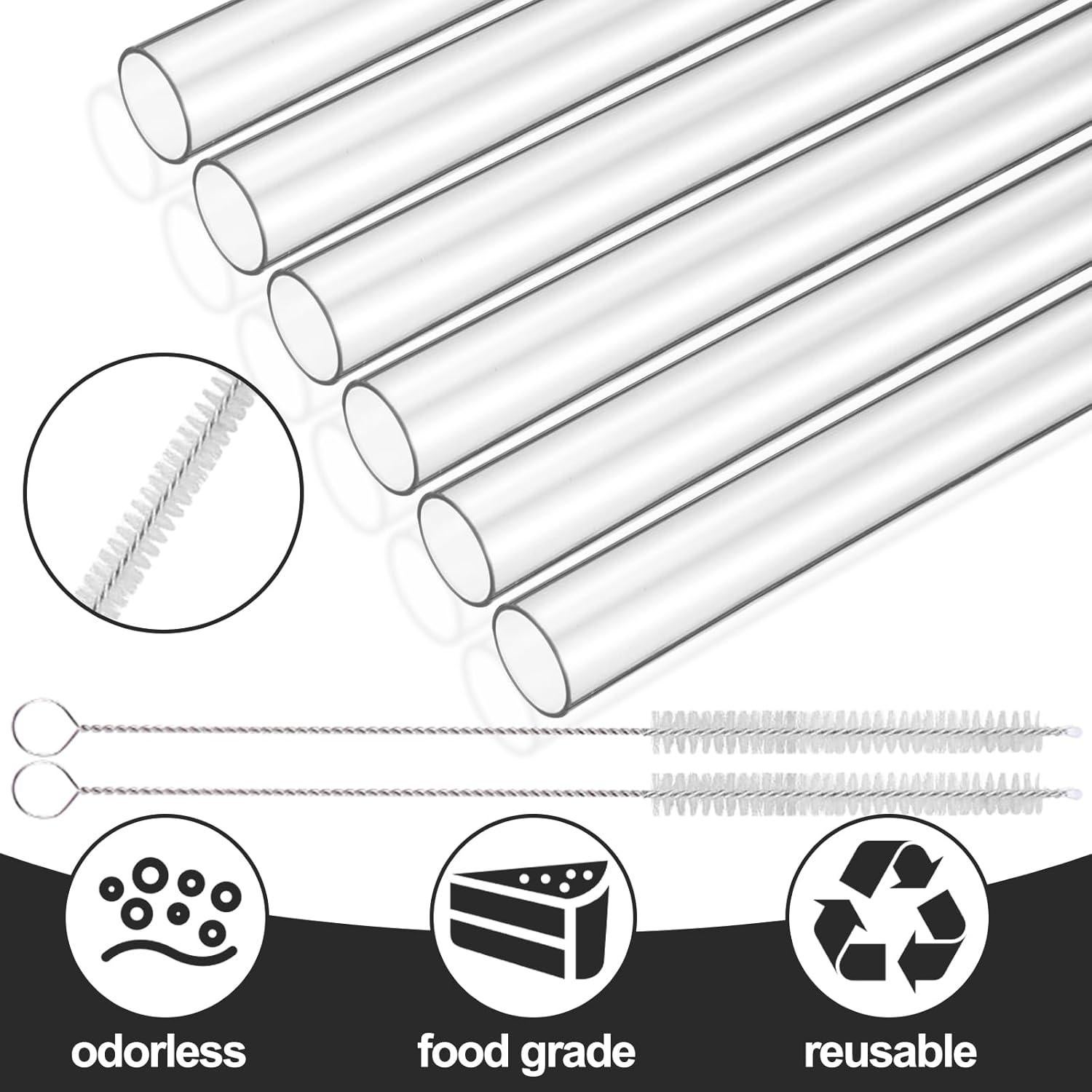 Popotes Reutilizables Mity Rain para Taza Stanley 40oz - 6 Piezas