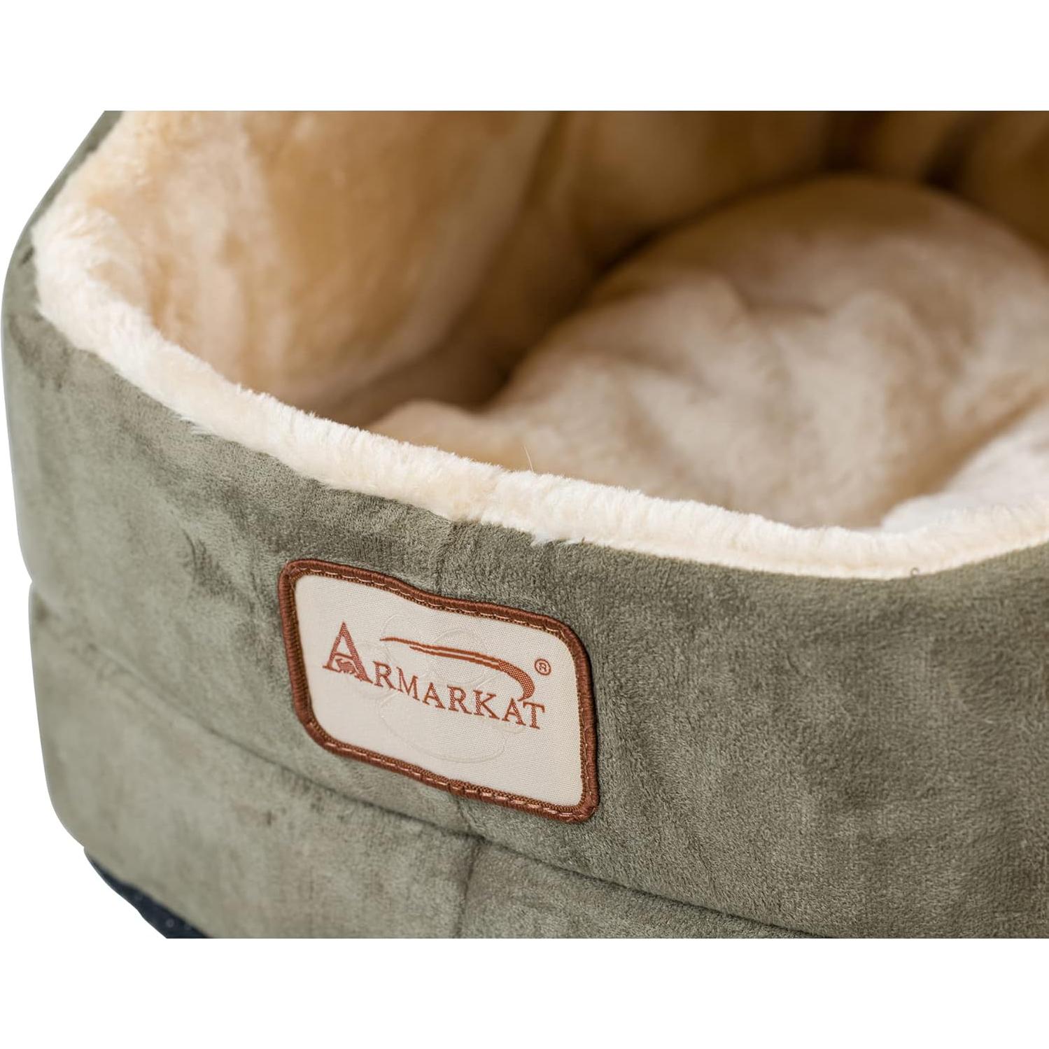 Armarkat Laurel Green Cat Bed Size, 18-Inch by 14-Inch