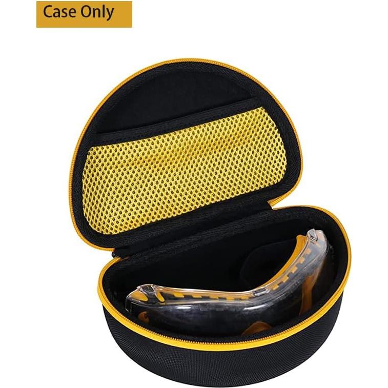 Funda Dura Khanka para Gafas DEWALT DPG82-11/DPG82-21 Amarillo