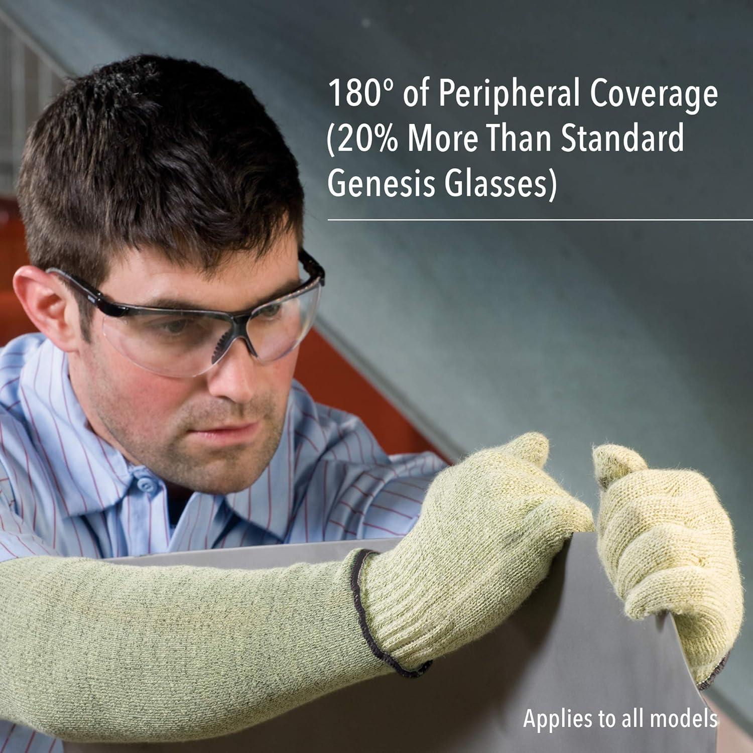 Gafas de Seguridad Uvex Genesis XC, Marco Negro, Lente Clara