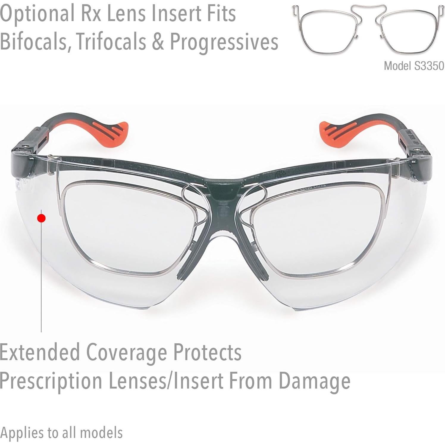 Gafas de Seguridad Uvex Genesis XC, Marco Negro, Lente Clara