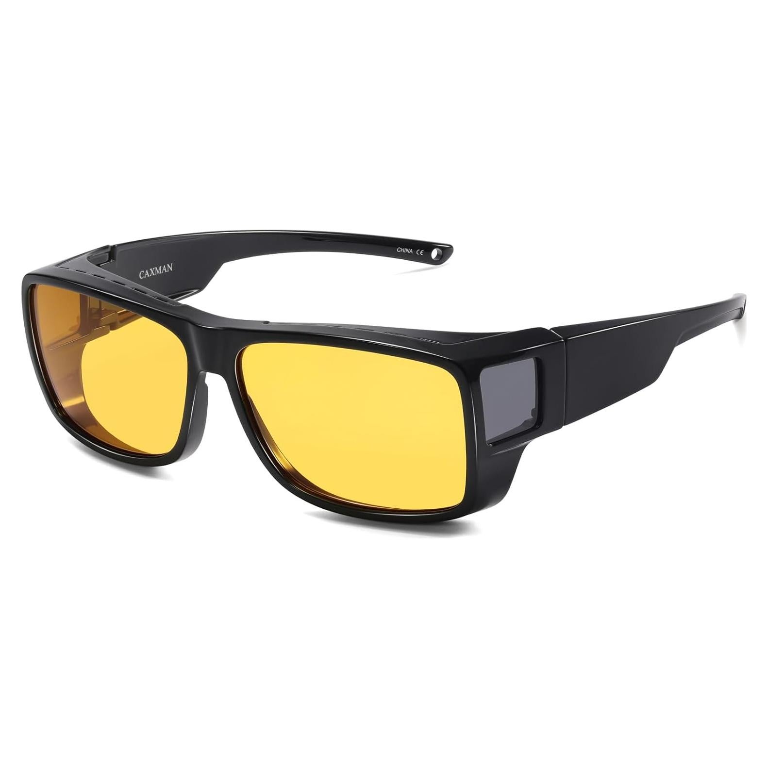 Gafas de Conducción Nocturna CAXMAN HD Polarizadas Amarillas