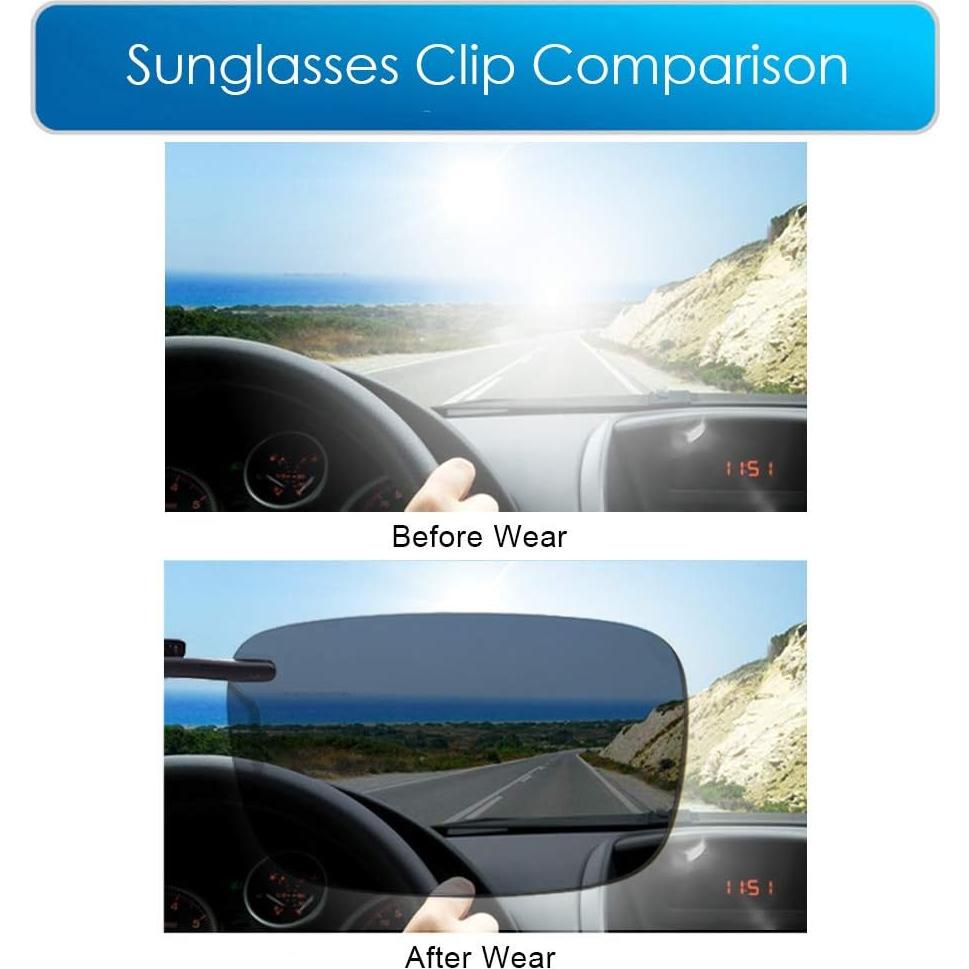 Gafas de Sol Polarizadas Clip-on LUFF Unisex con Visión Nocturna