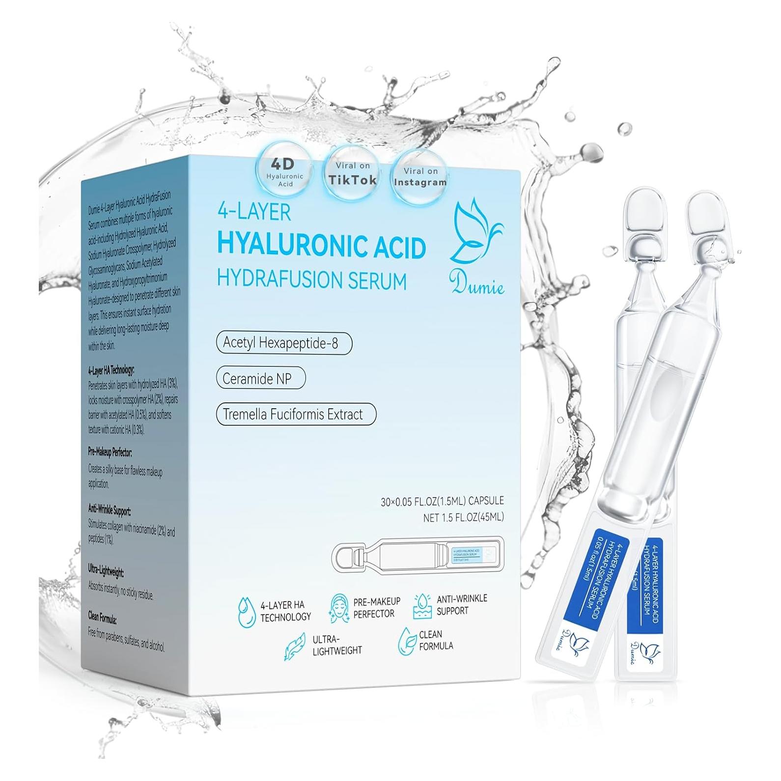 Suero Hidratante Antienvejecimiento Dumie 3% Ácido Hialurónico 30x1.5ml