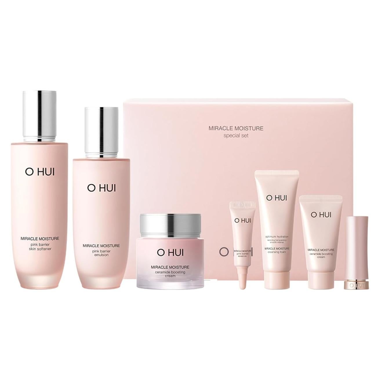 Set de Cuidado Facial O HUI Miracle Moisture 3+4 Piezas