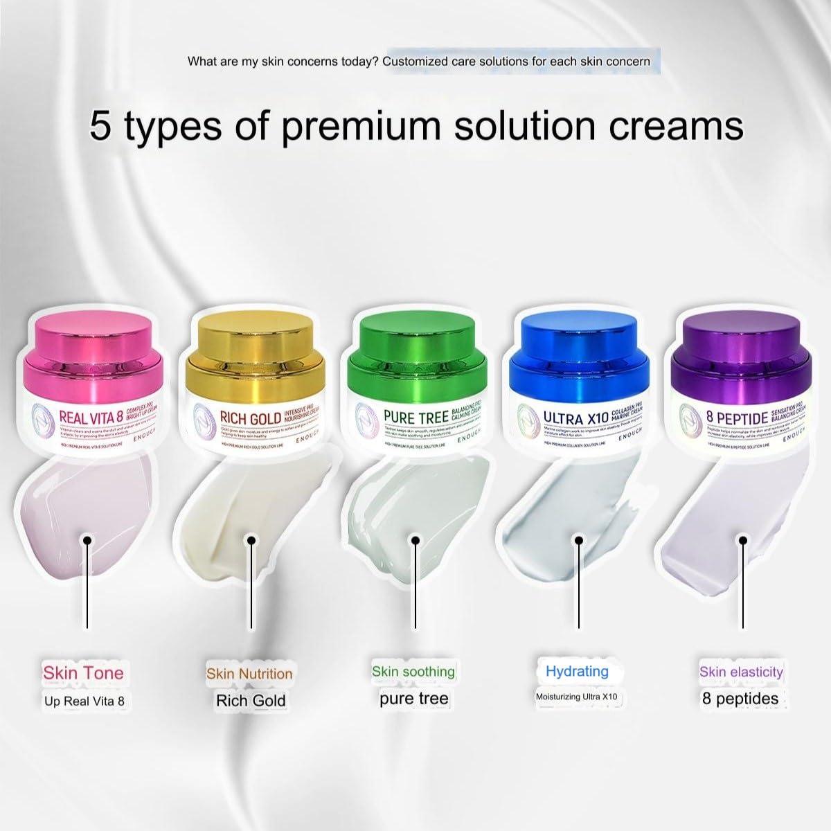 Crema Facial Antienvejecimiento Enough con Colágeno y Ácido Hialurónico 150g