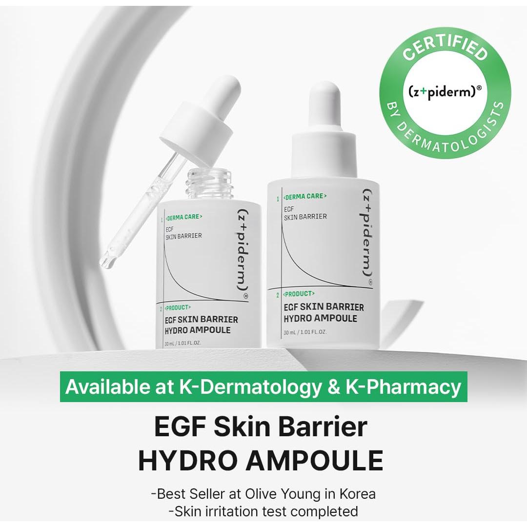 Zipiderm Ampolla Hidratante 30 ml - EGF, 5 Ceramidas, PDRN