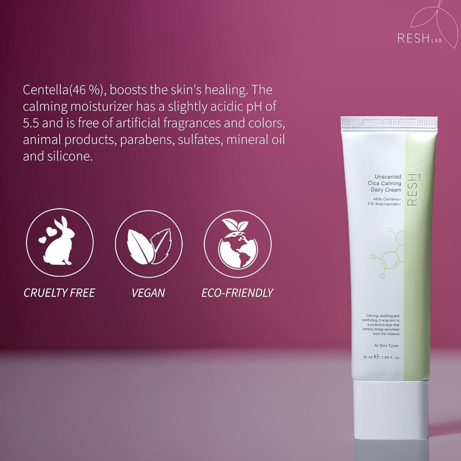 Crema Reparadora Cica ReshLab 50ml - Hidratante Piel Sensible