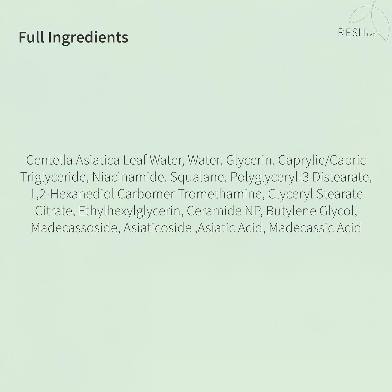 Crema Reparadora Cica ReshLab 50ml - Hidratante Piel Sensible