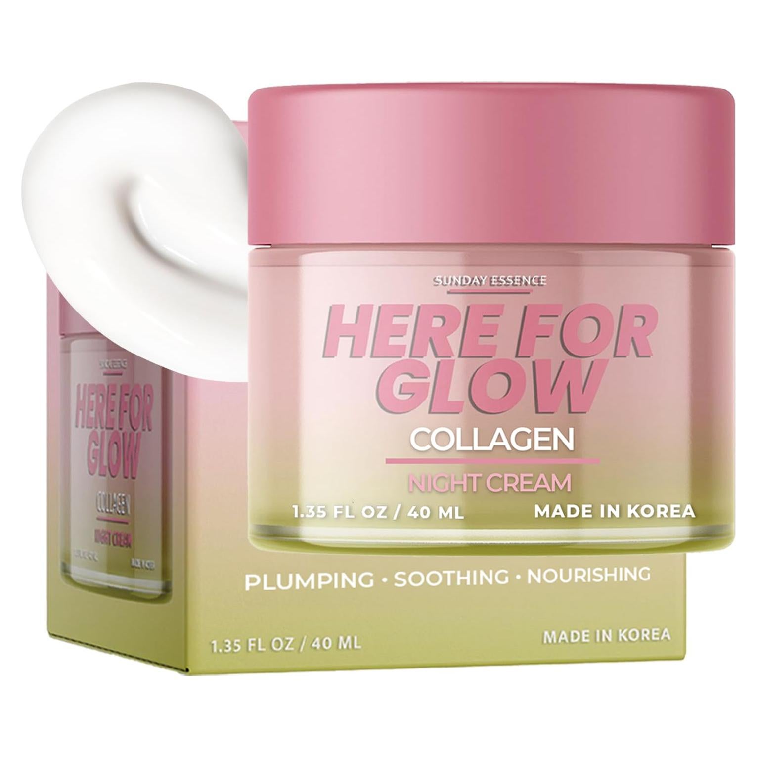 Crema Nocturna de Colágeno Klar & Co - Hidratante Vegana 199g