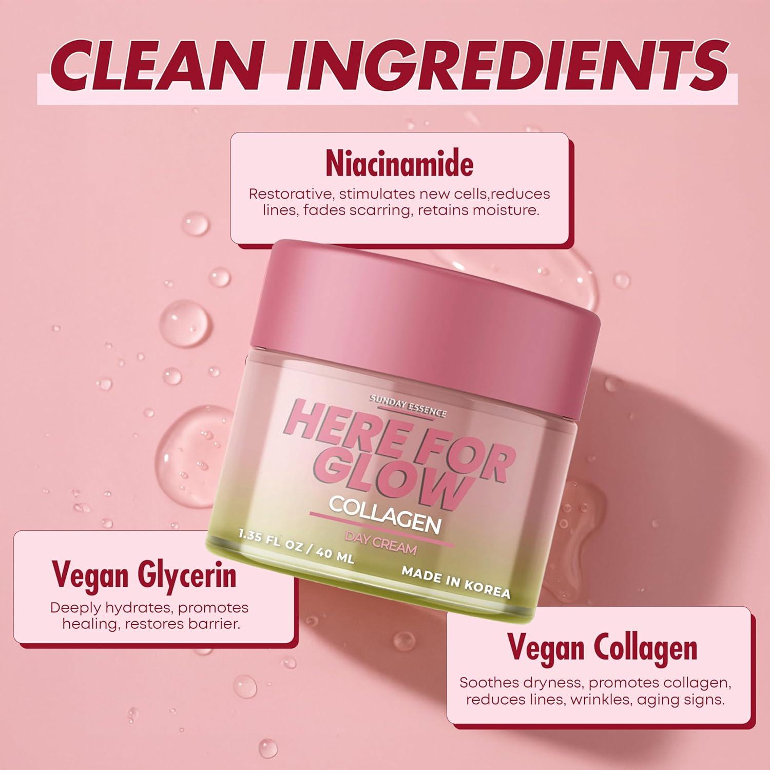 Crema Nocturna de Colágeno Klar & Co - Hidratante Vegana 199g