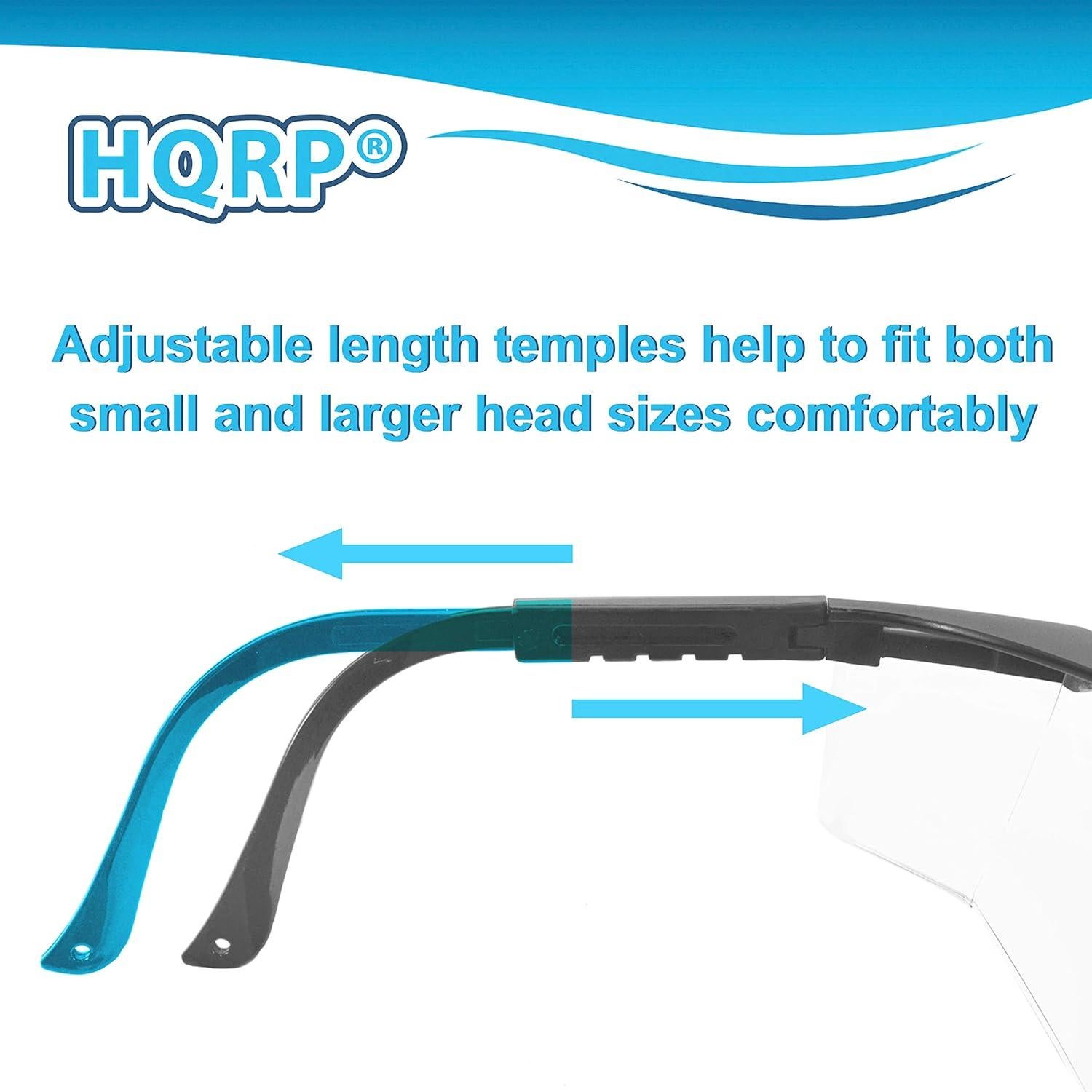 Gafas de Seguridad HQRP con Lentes Naranjas UV 99.9%
