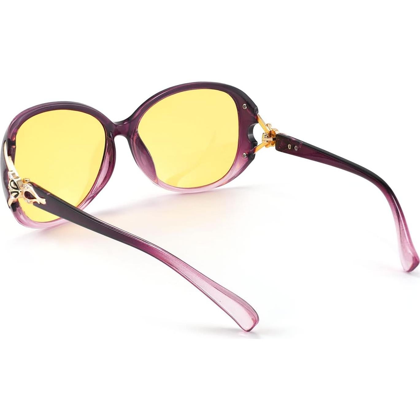 Gafas de Sol Polarizadas FEISEDY Amarillas para Mujeres