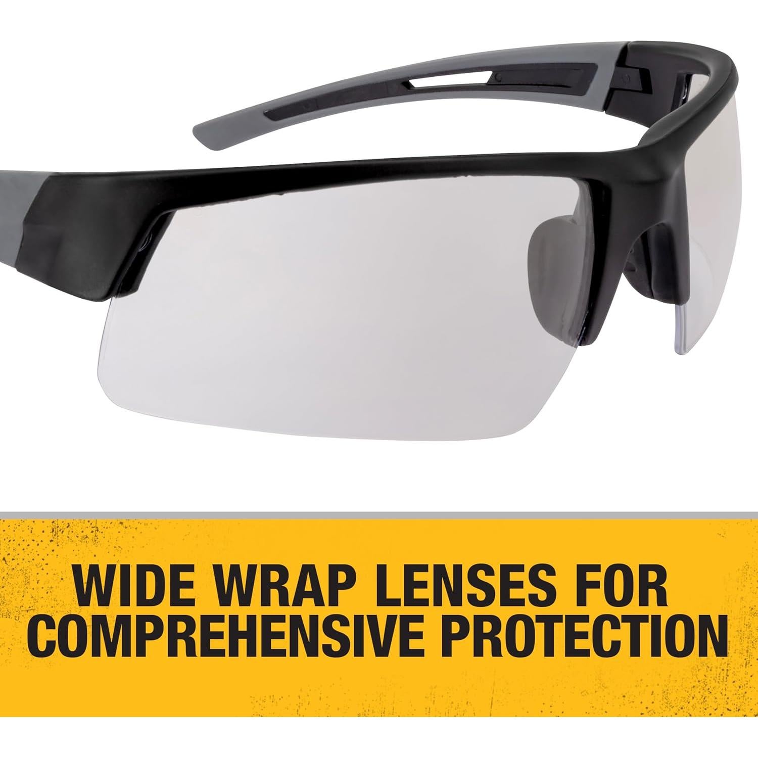 Gafas de Seguridad DEWALT DPG100-9D - Marco Negro - Lentes UV