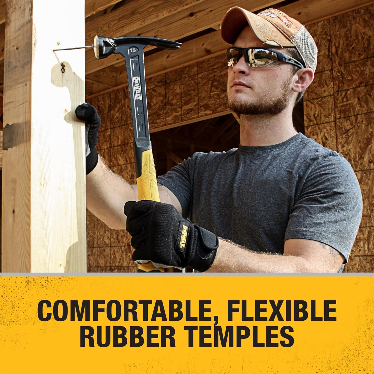 Gafas de Seguridad DEWALT DPG100-9D - Marco Negro - Lentes UV