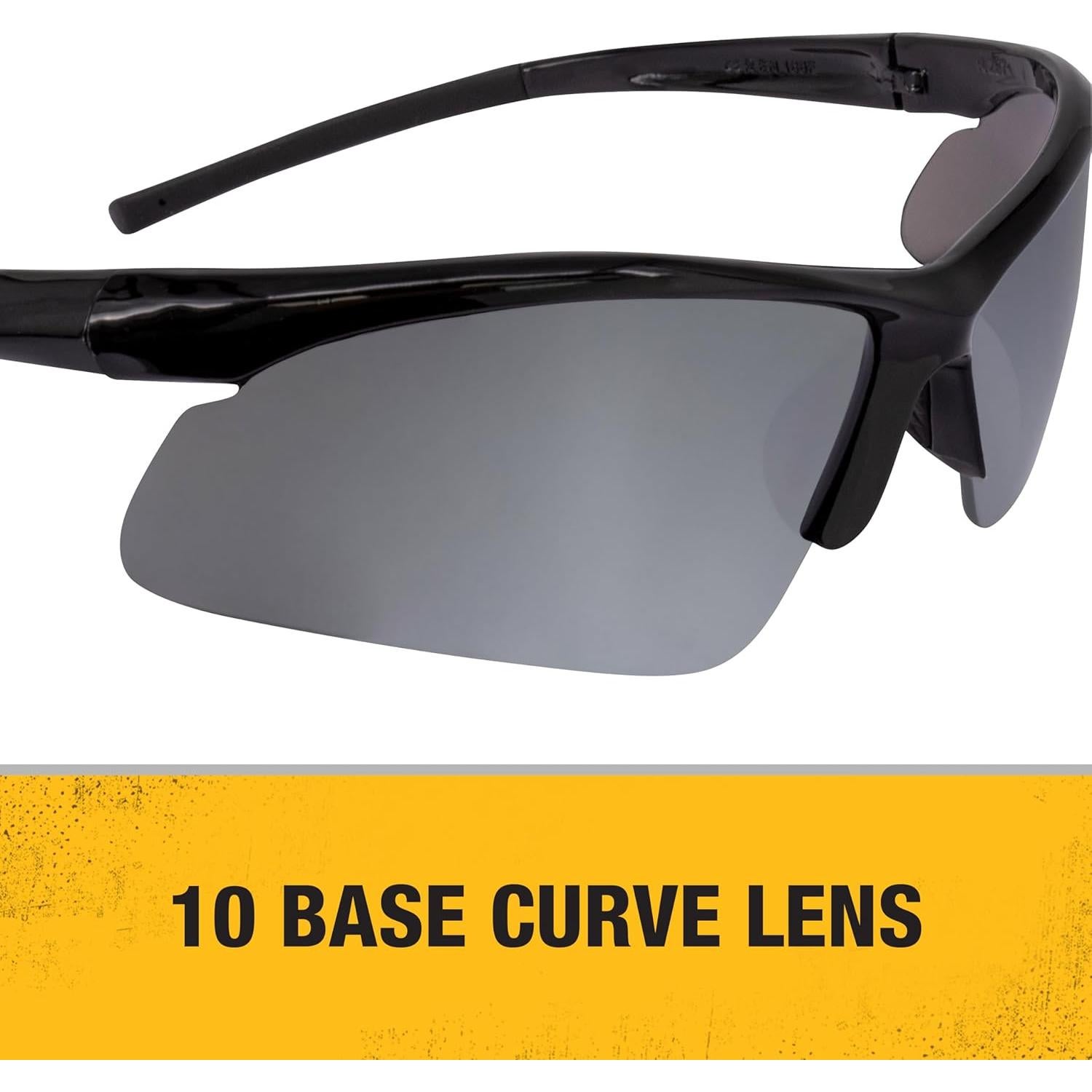 Gafas de Seguridad Dewalt DPG51-6C Lente Curva Base 10
