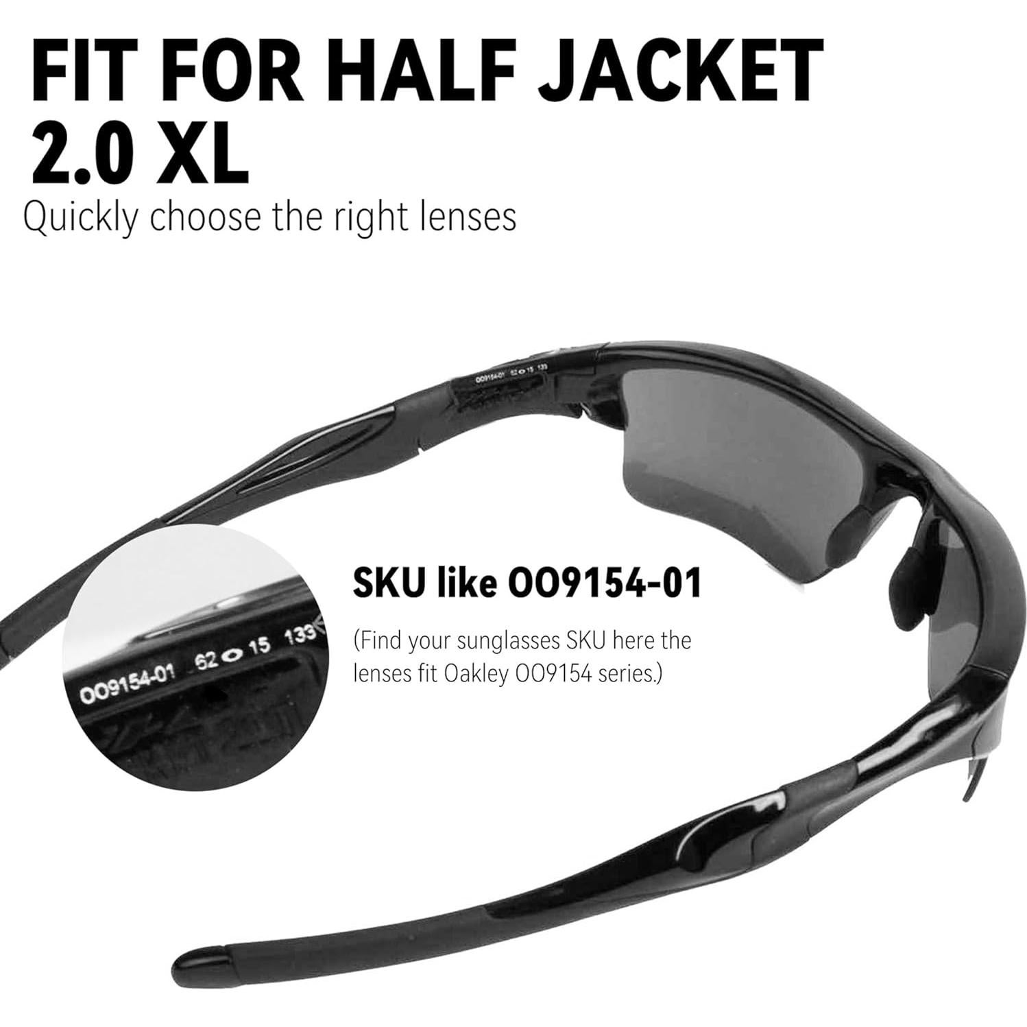 Lentes de Reemplazo Oakley Half Jacket 2.0 XL Amarillo