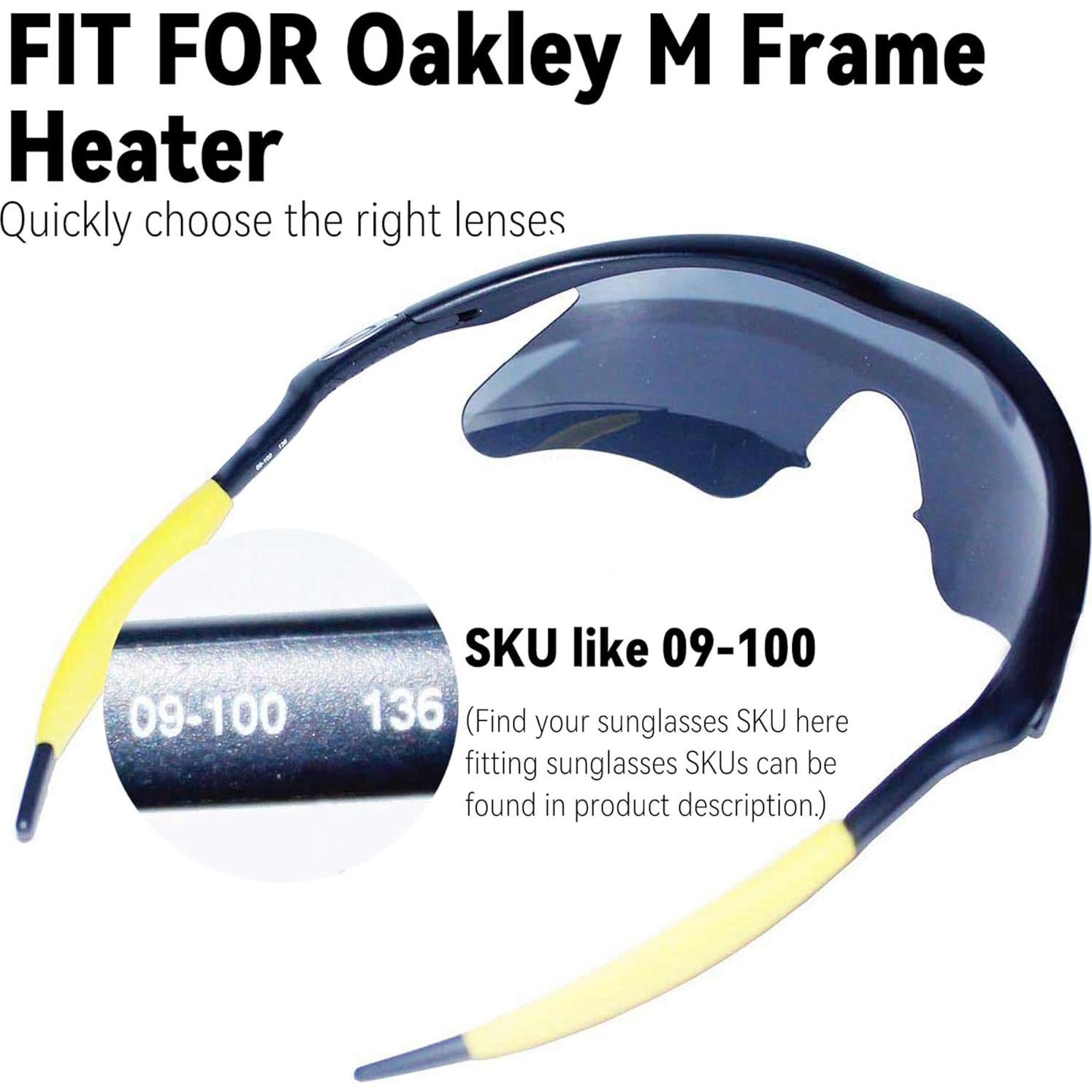 Lentes de Reemplazo Amarillos No Polarizados para Gafas Oakley M Frame