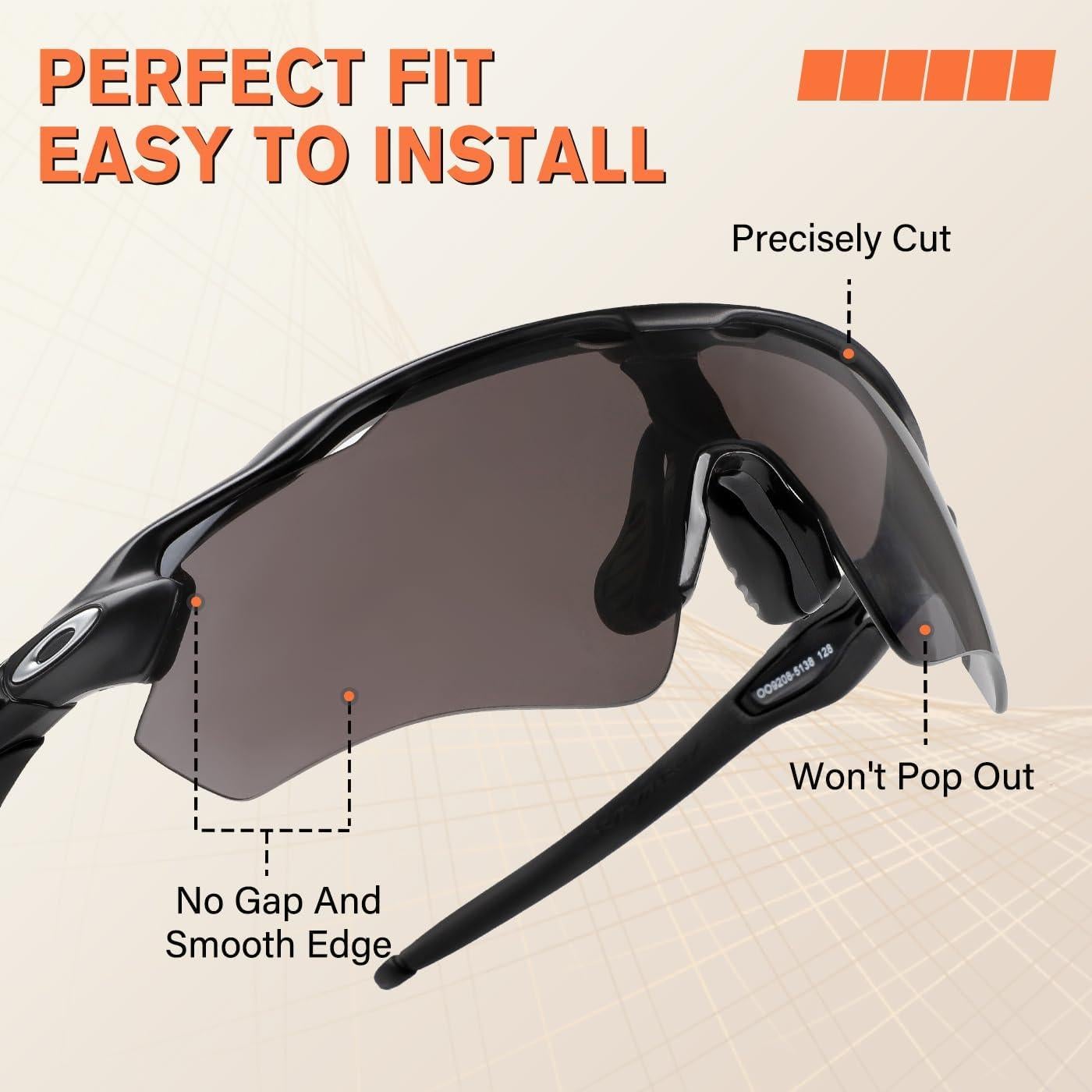 Lentes de Reemplazo Polarizados NxcGeta para Oakley Radar EV Path