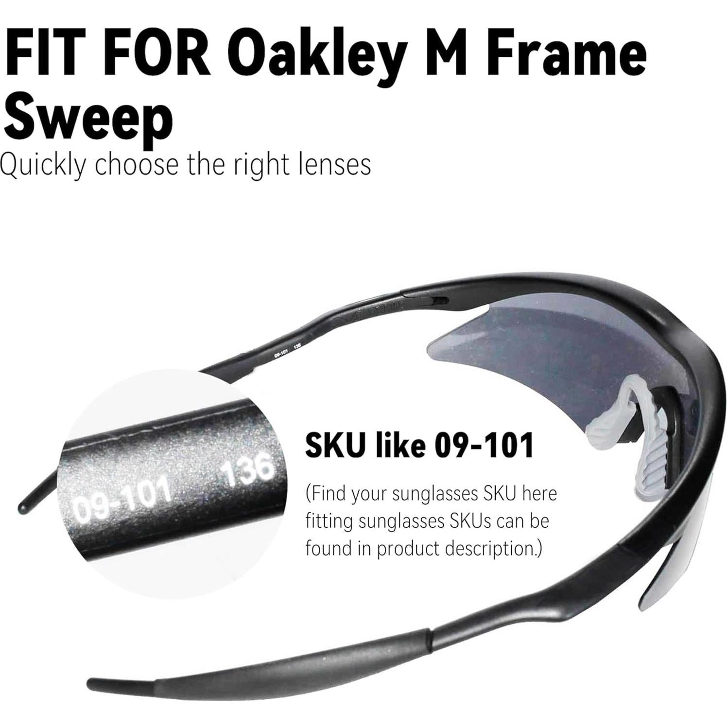 Lentes de Reemplazo Amarillos No Polarizados para Gafas Oakley M Frame Sweep