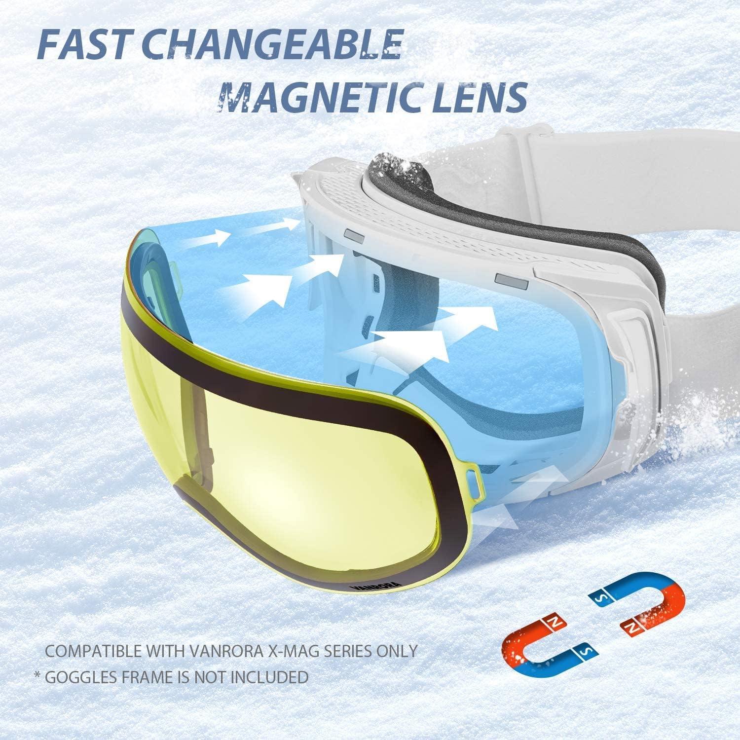 Lente de Reemplazo VANRORA X-Mag Antivaho UV 100% Amarilla