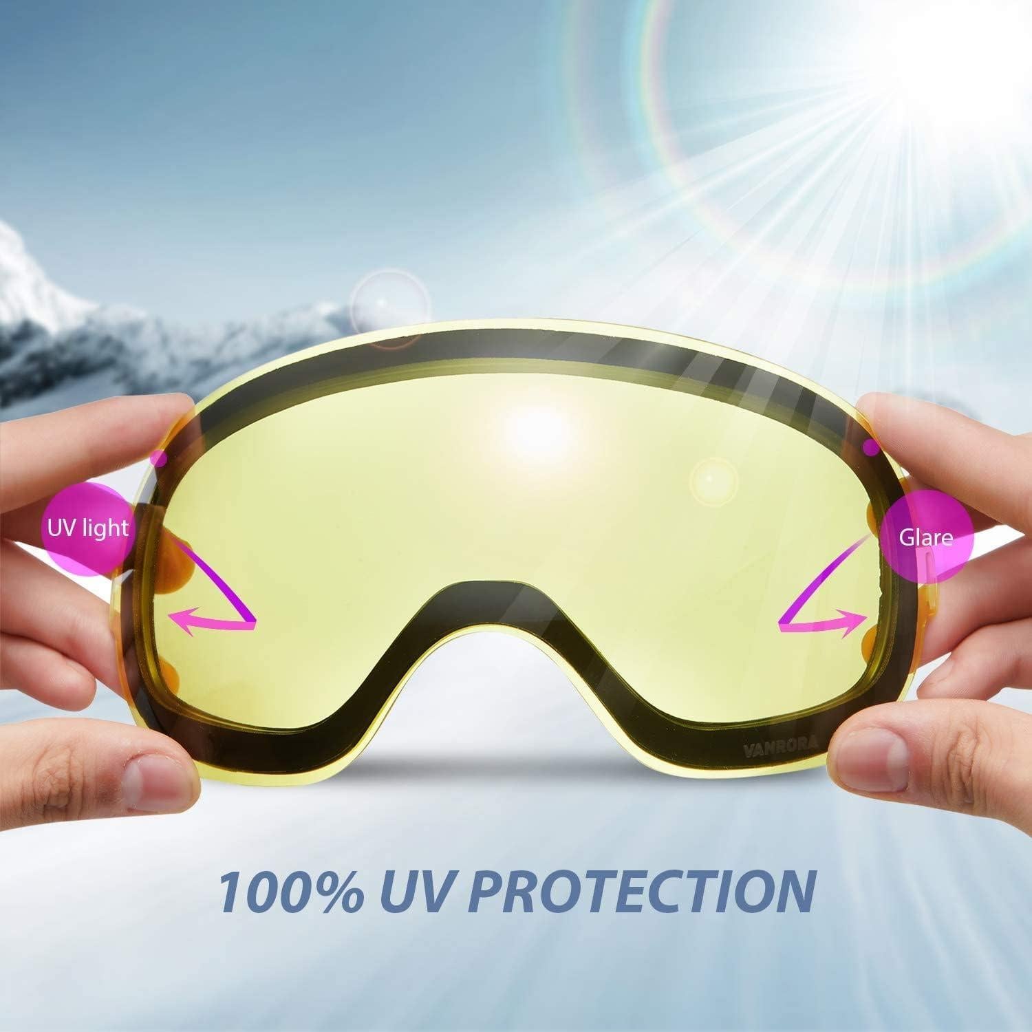 Lente de Reemplazo VANRORA X-Mag Antivaho UV 100% Amarilla