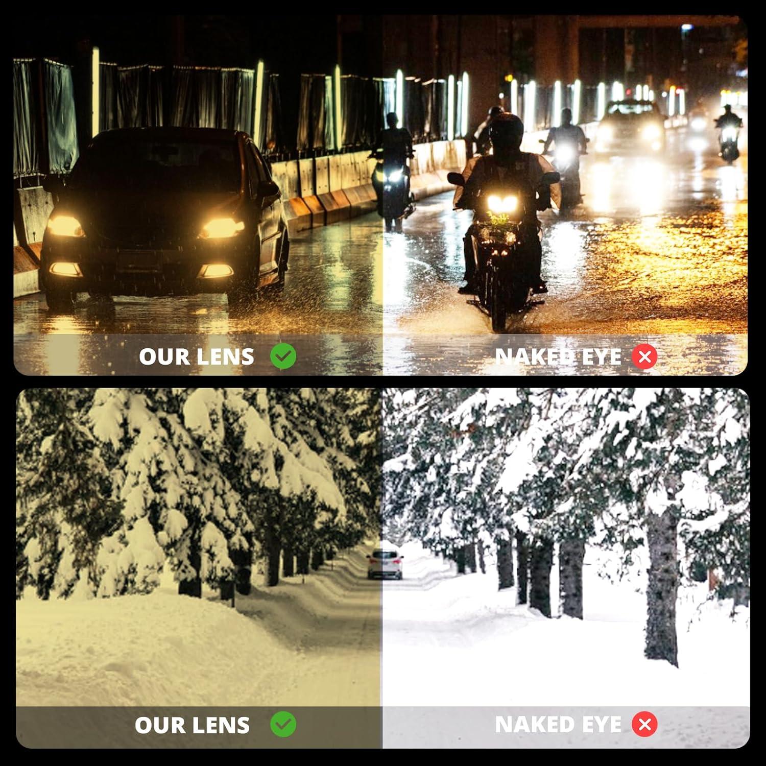 Gafas de Visión Nocturna VIEWBETTER Lentes Amarillos Polarizados